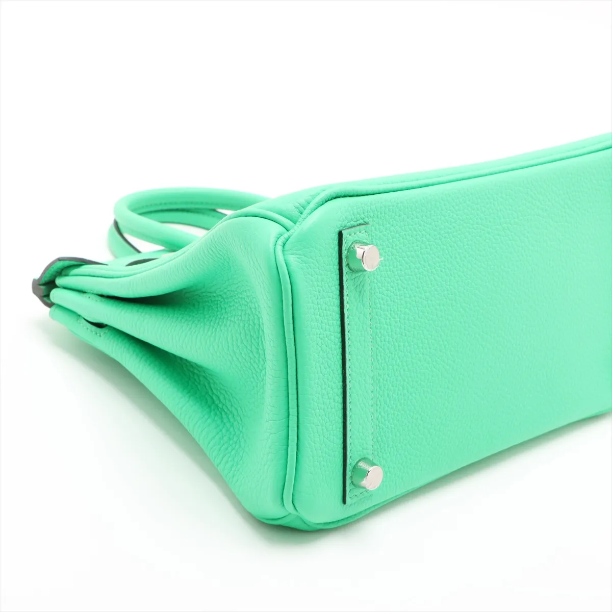 [Individually wrapped] Hermes Birkin 25 LeTourne Togo Vert Comic Silver Hardware B:2023 — view 4