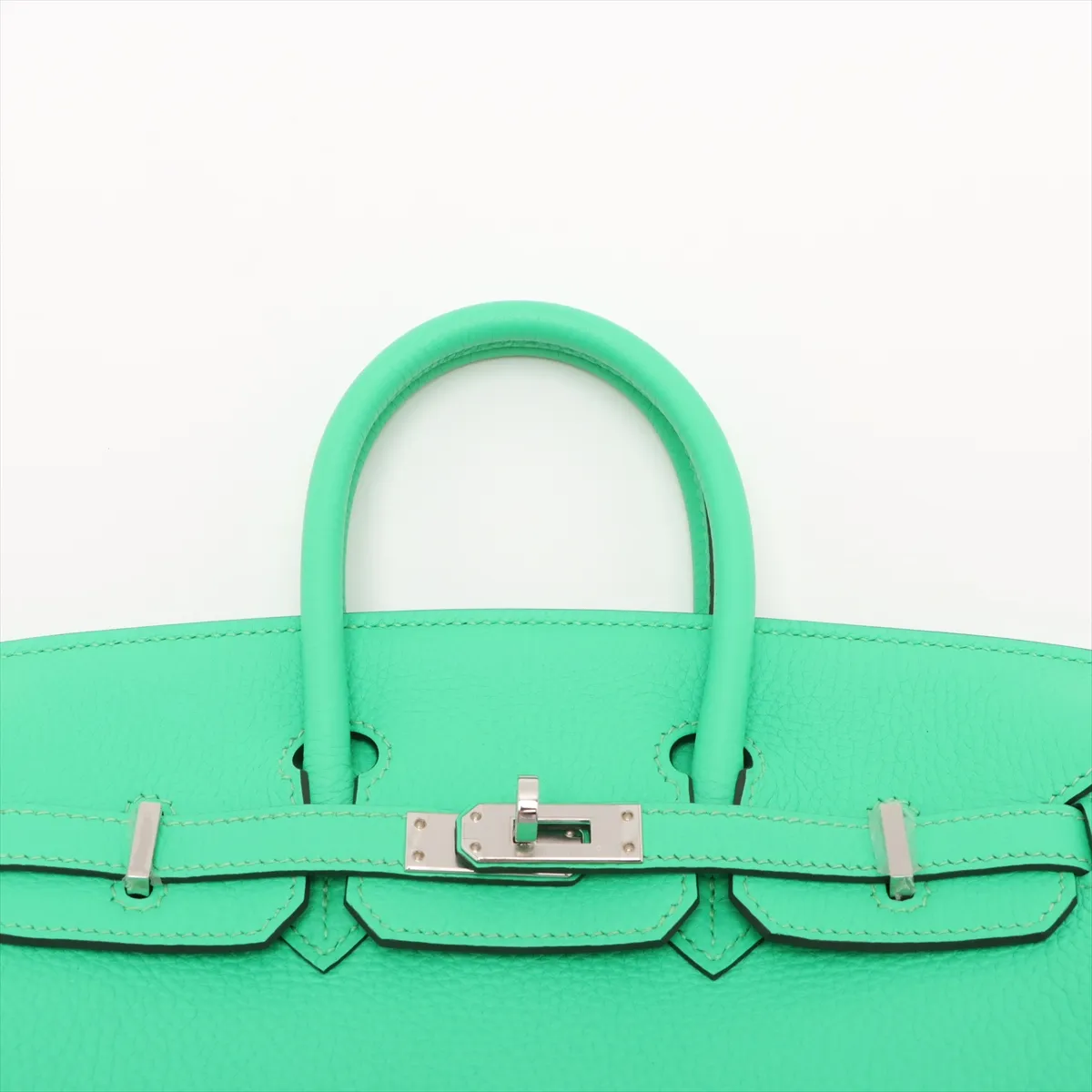 [Individually wrapped] Hermes Birkin 25 LeTourne Togo Vert Comic Silver Hardware B:2023 — view 6