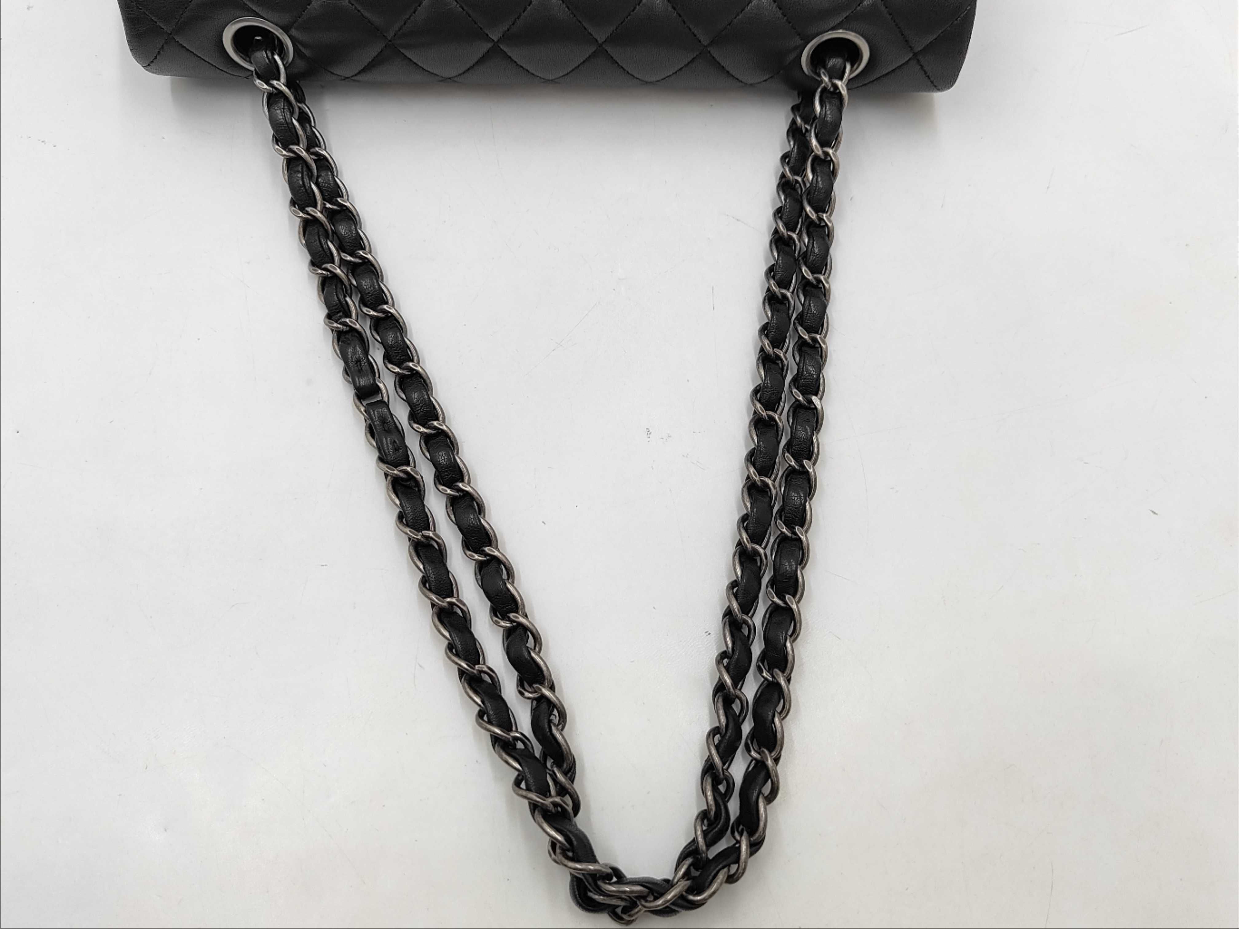 Matelassé Double Flap Chain Shoulder Bag — view 3