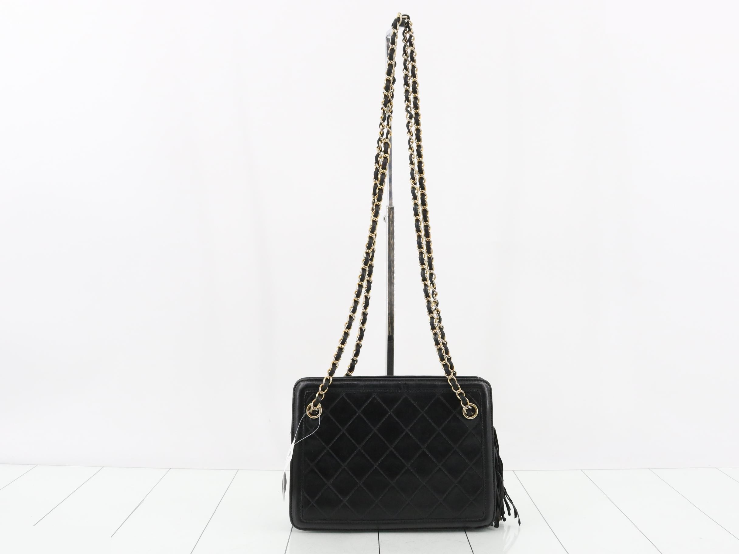 Matelassé Chain Shoulder Bag — view 2