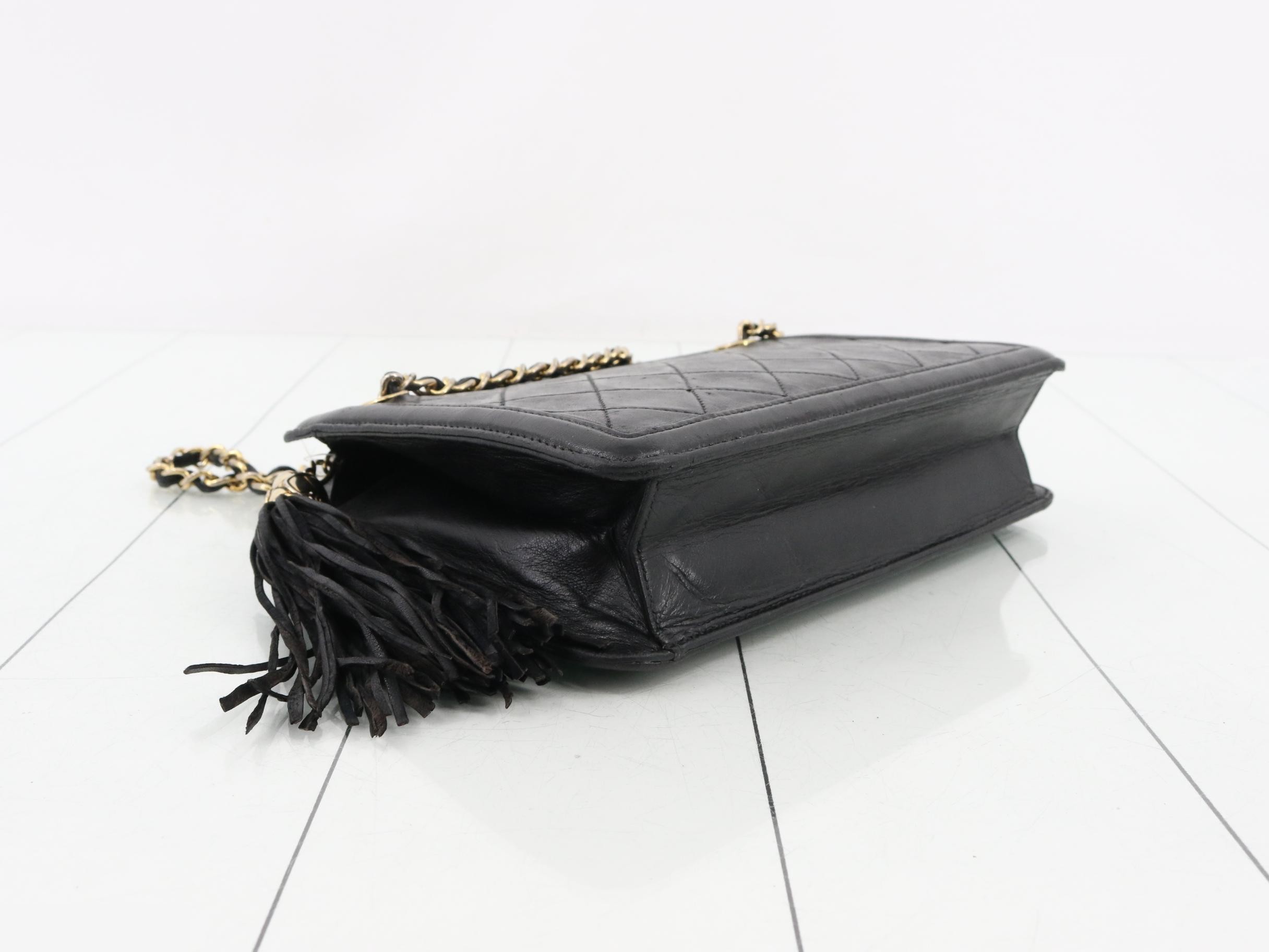 Matelassé Chain Shoulder Bag — view 5