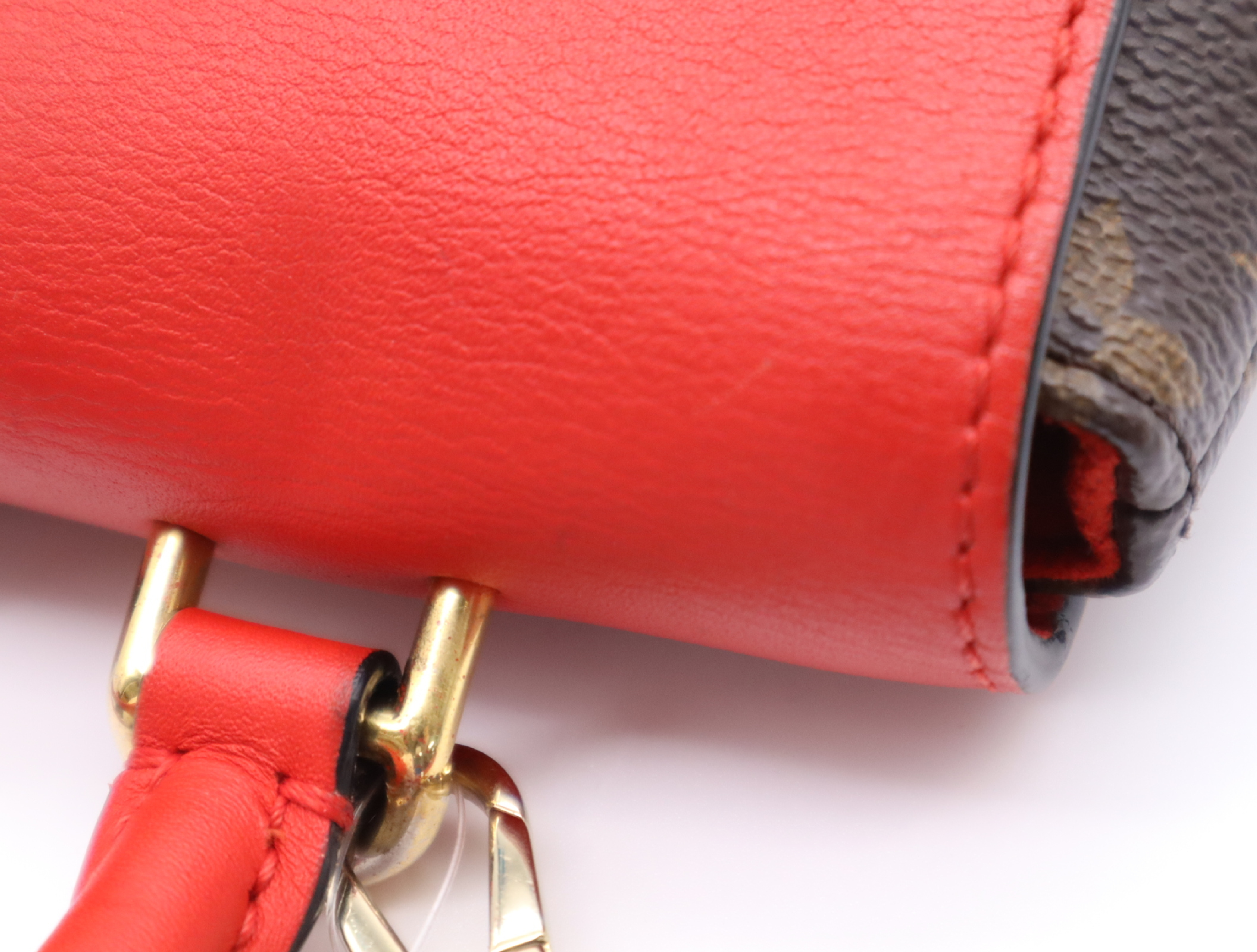 M44322 Monogram Rocky BB Coquelicot Handbag with Shoulder Strap — view 9