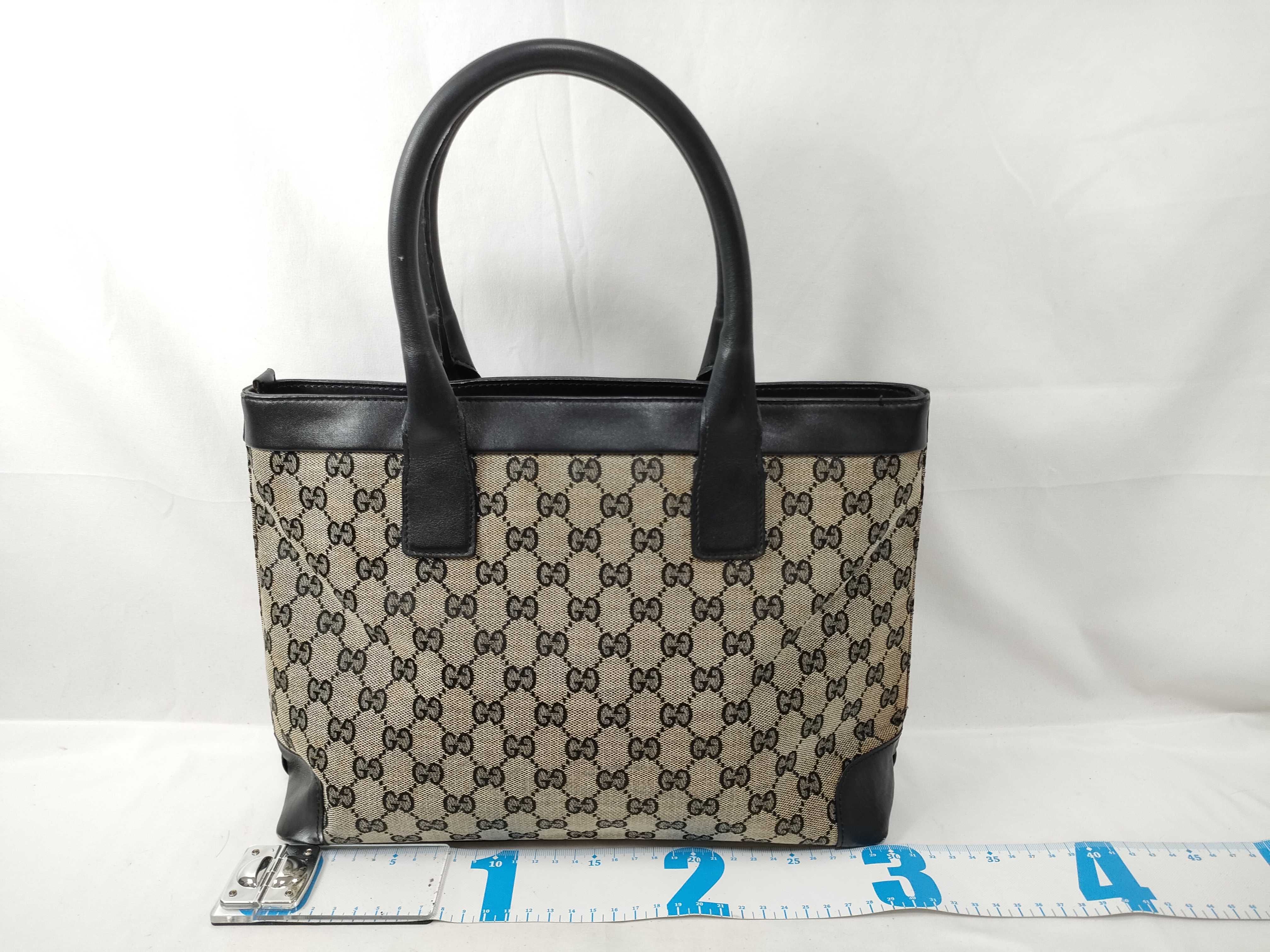 GG Canvas Tote Bag, Black Tote Bag — view 2