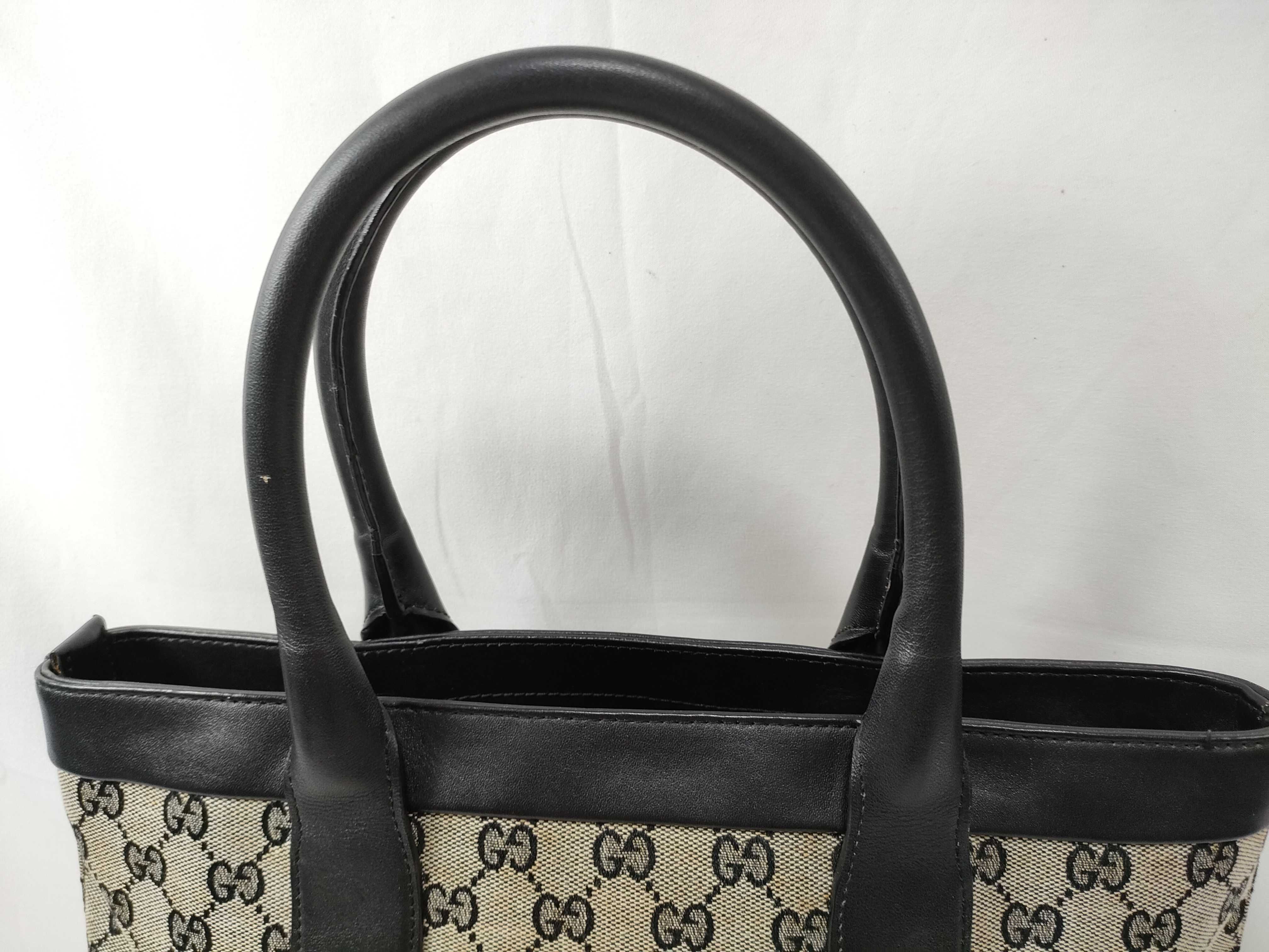 GG Canvas Tote Bag, Black Tote Bag — view 3