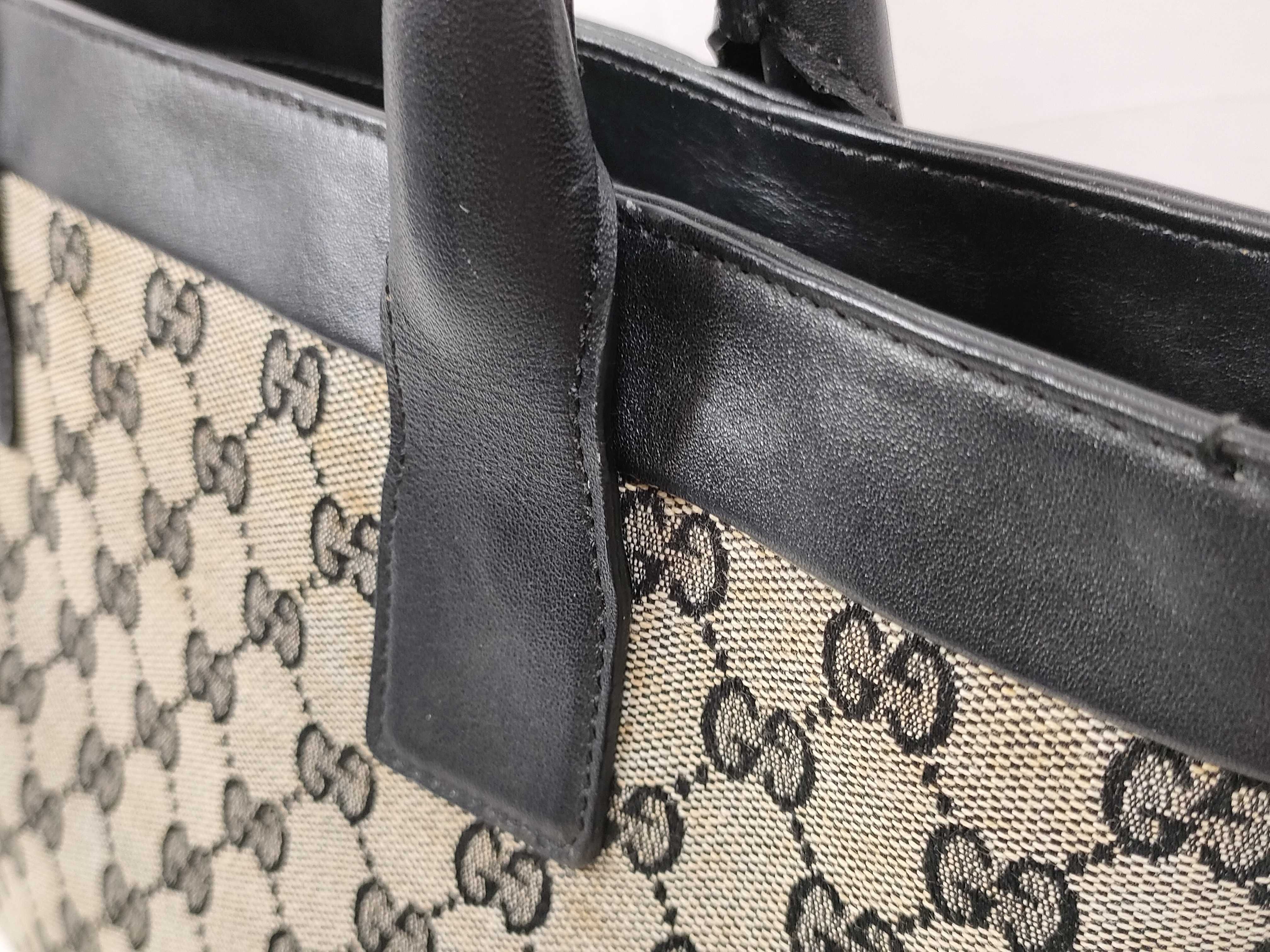GG Canvas Tote Bag, Black Tote Bag — view 4