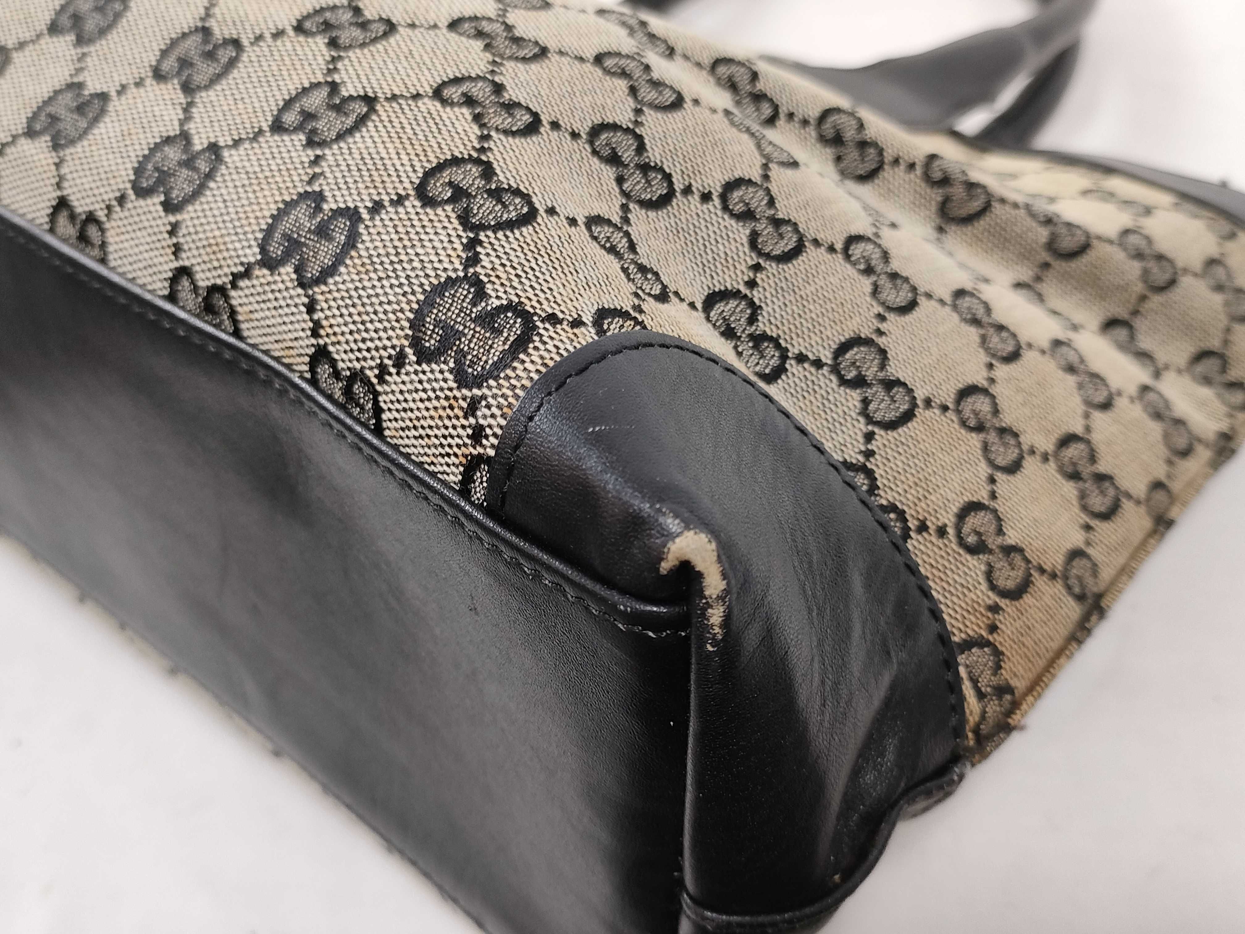 GG Canvas Tote Bag, Black Tote Bag — view 7