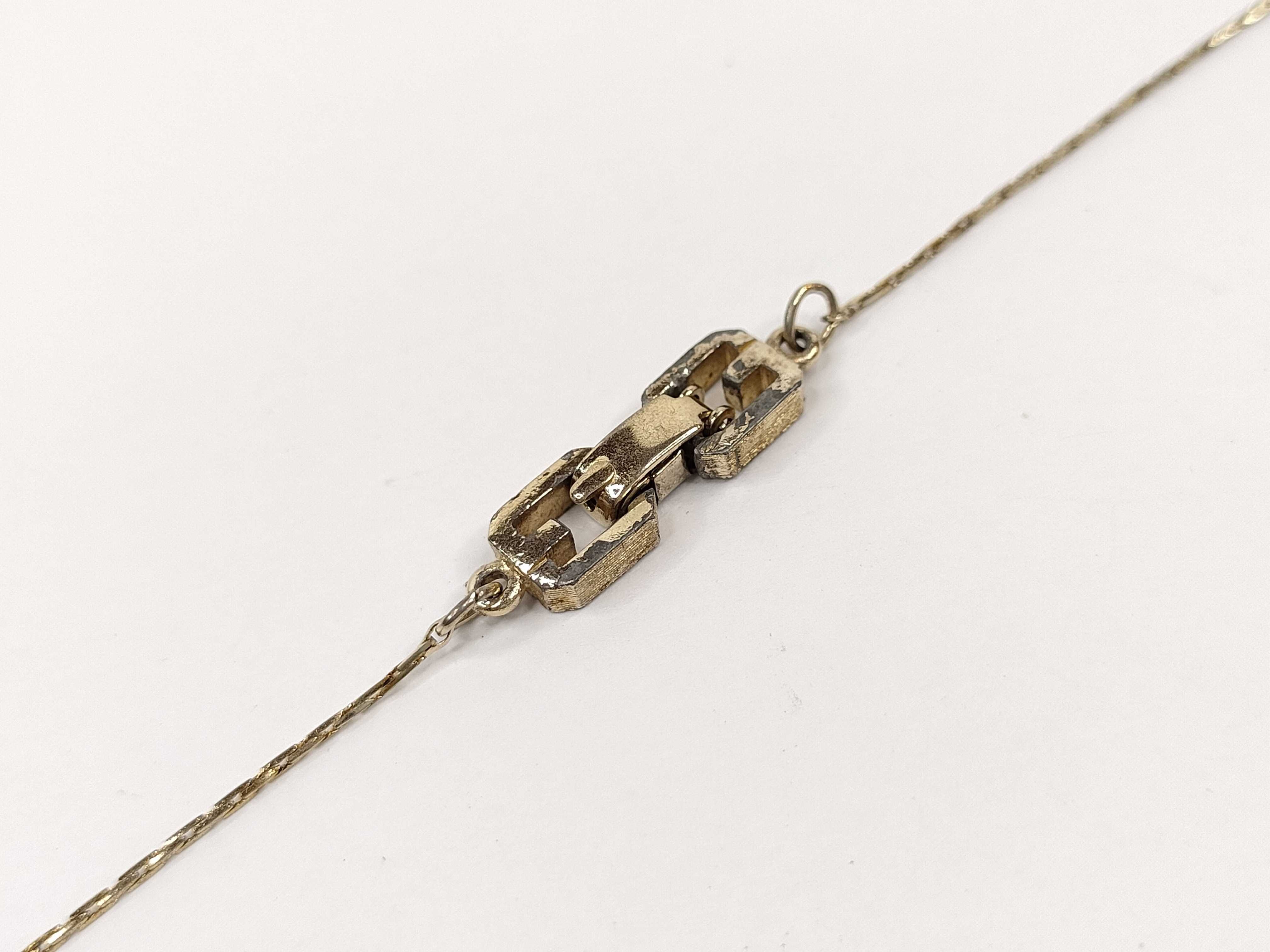 G Logo Gold Tone Pendant Necklace — view 5