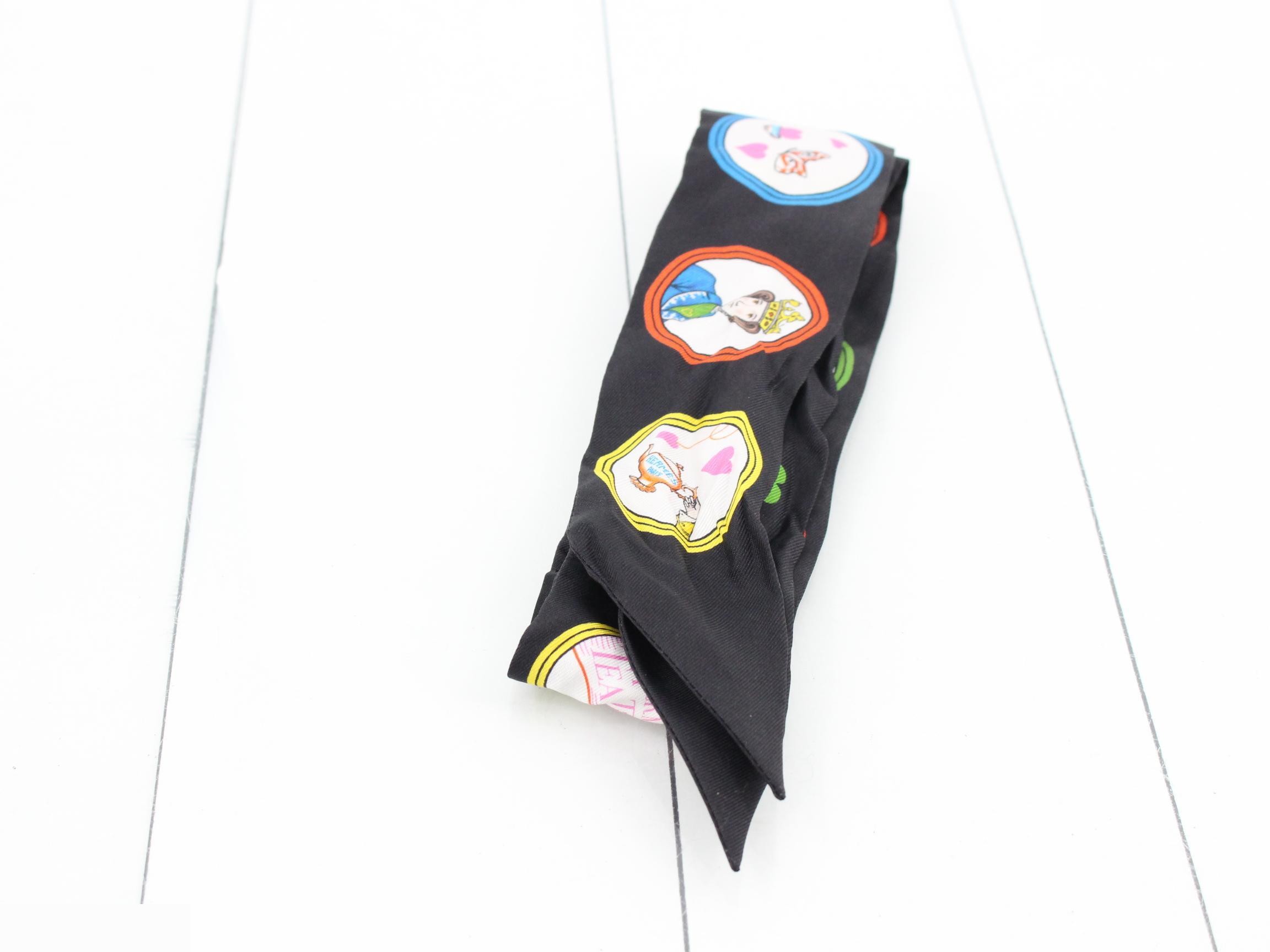 Silk Twilly Black