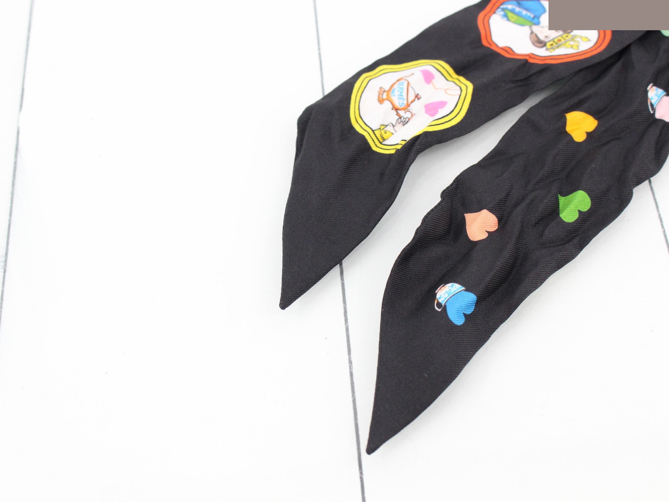 Silk Twilly Black — view 3