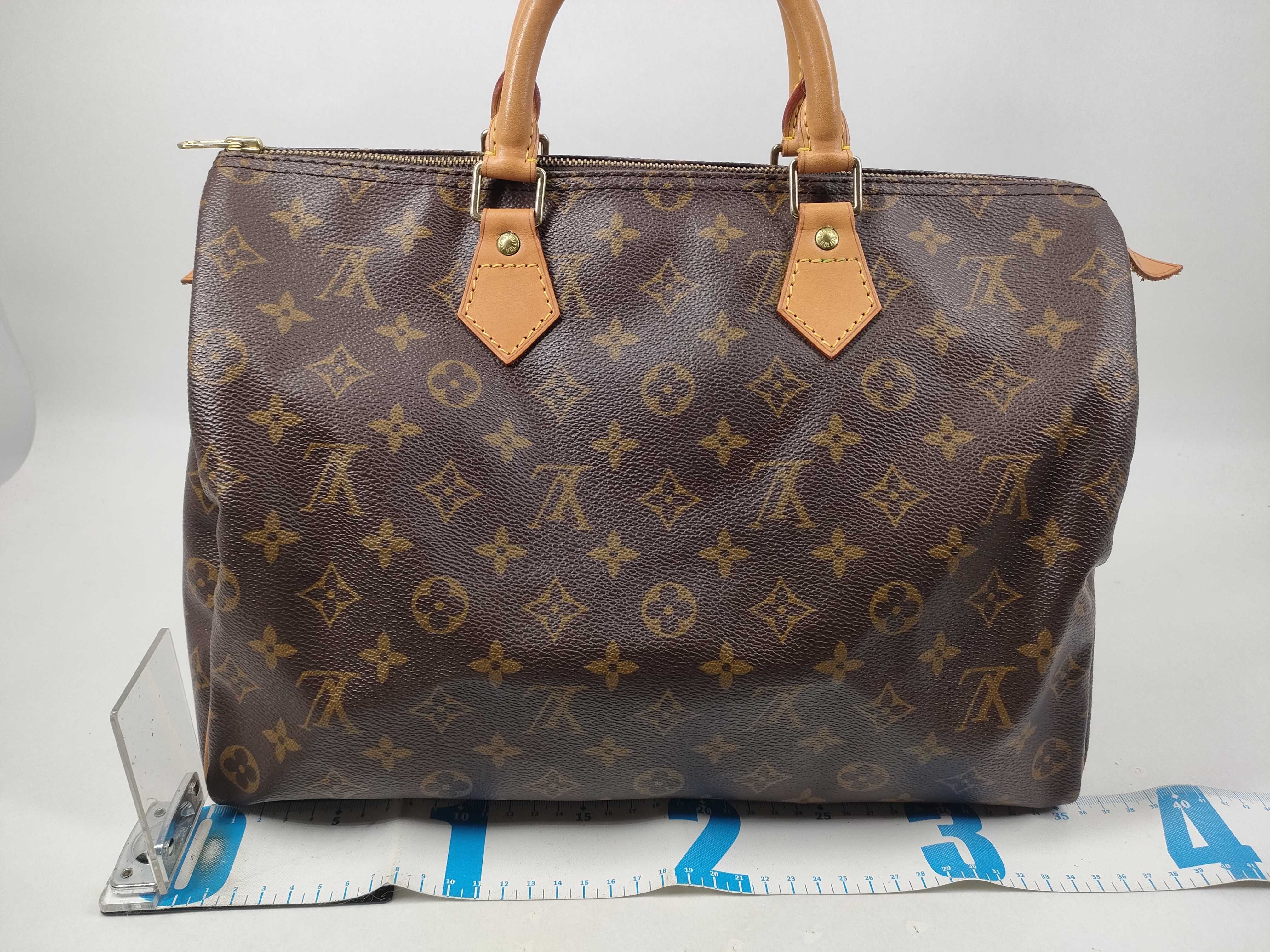 Monogram M41107 Speedy 35 Boston bag (missing zipper pull) — view 2