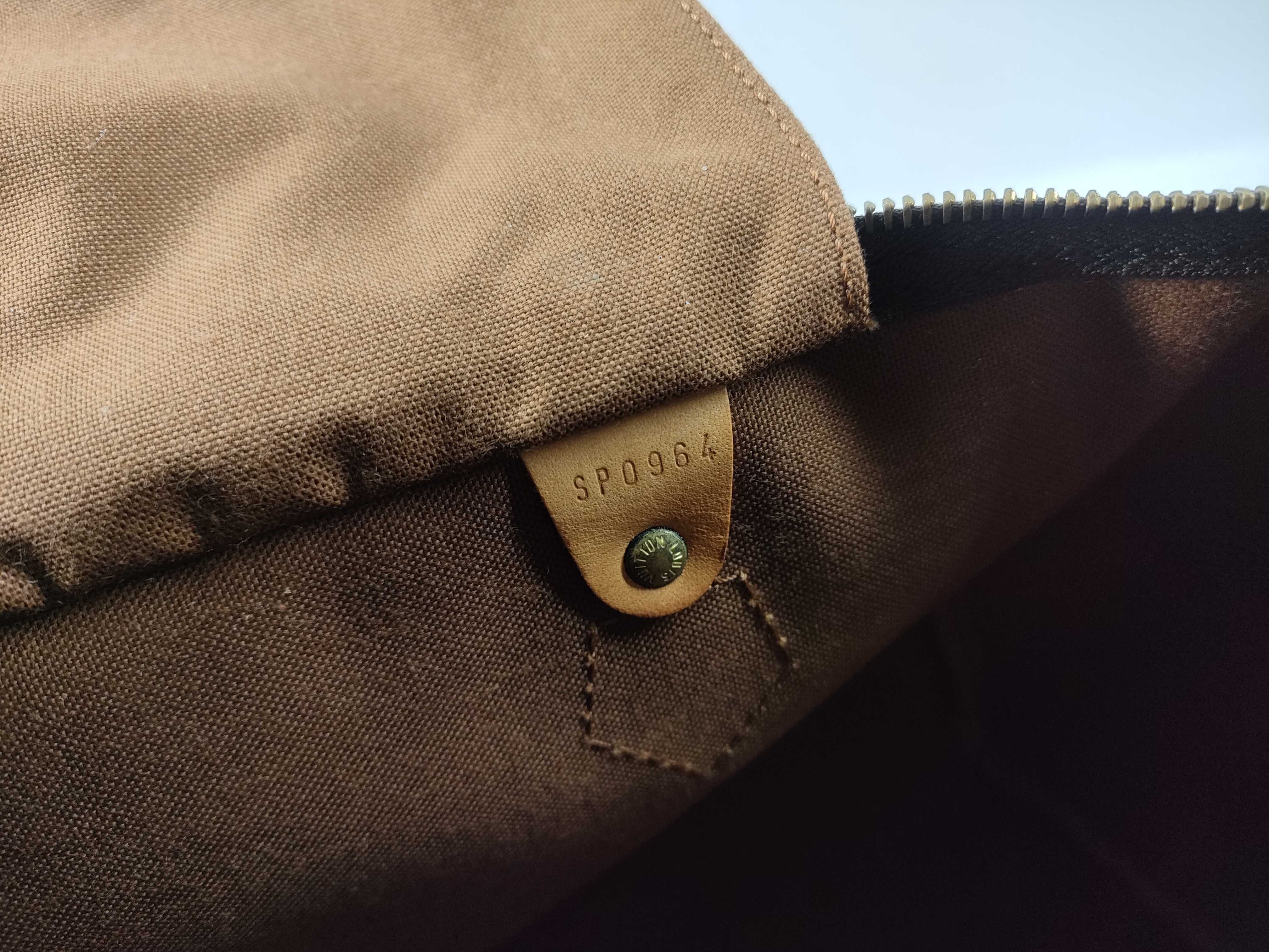Monogram M41107 Speedy 35 Boston bag (missing zipper pull) — view 15