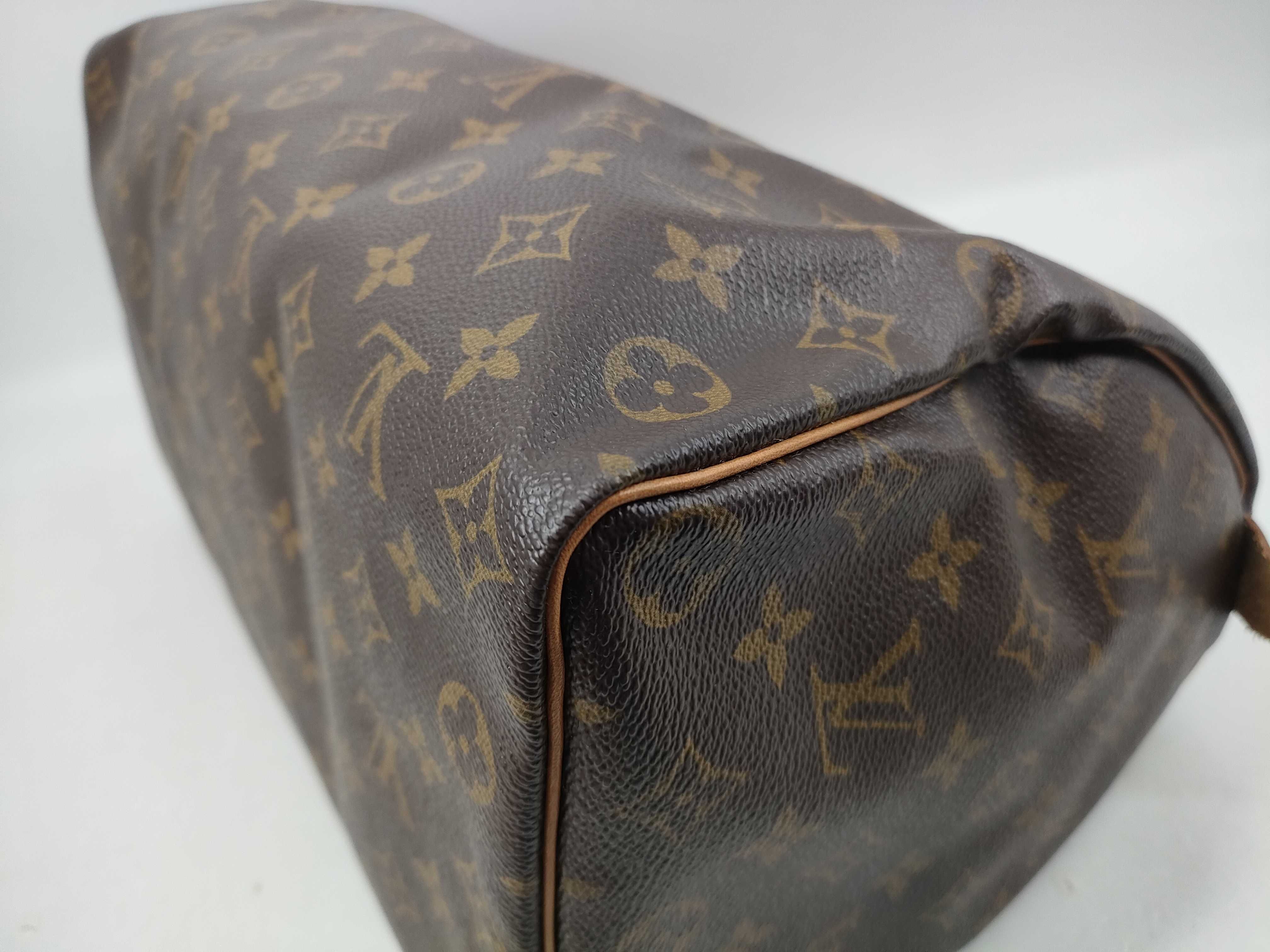 Monogram M41107 Speedy 35 Boston bag (missing zipper pull) — view 10