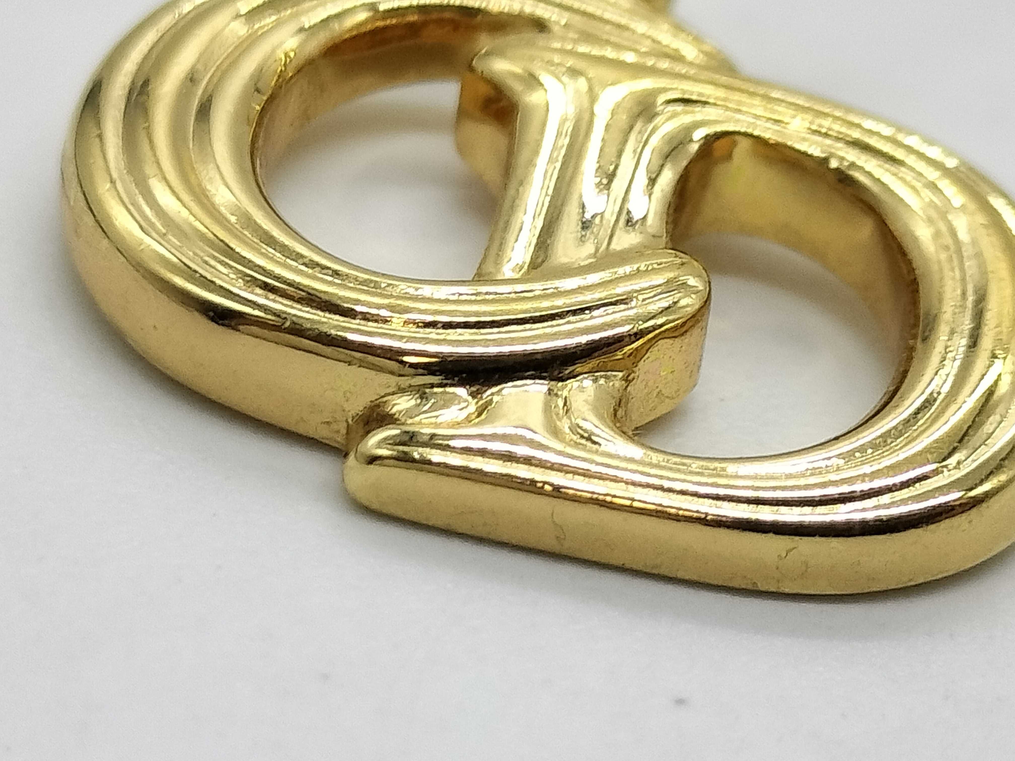 CD logo gold-colored necklace — view 7