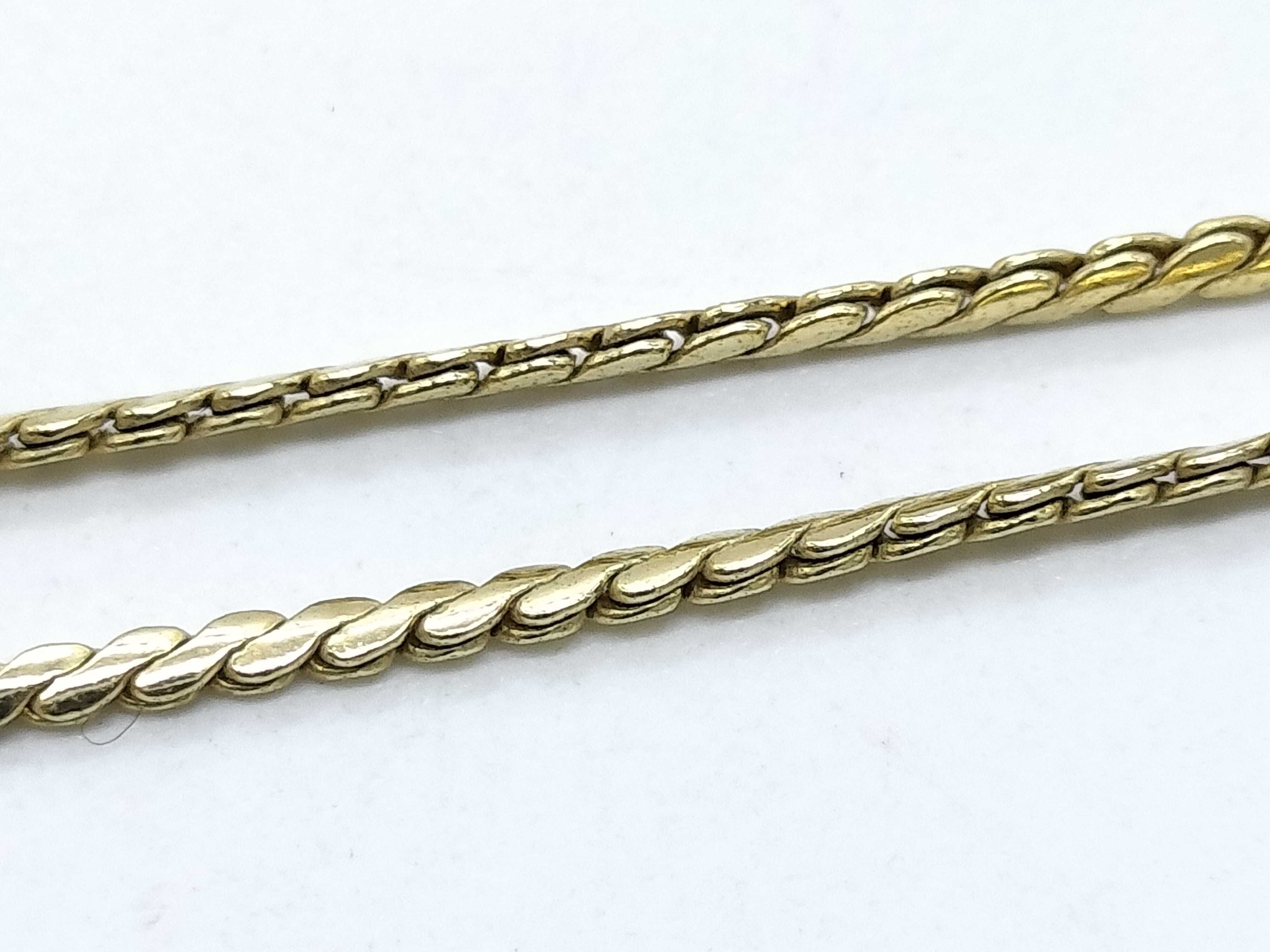 CD logo gold-colored necklace — view 8