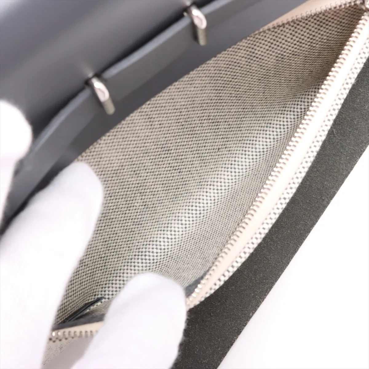 Ale Bag Zip 20 Mini Toile Ash x Vache Hunter Beige x Ardoise Silver Hardware W:2024 — view 7