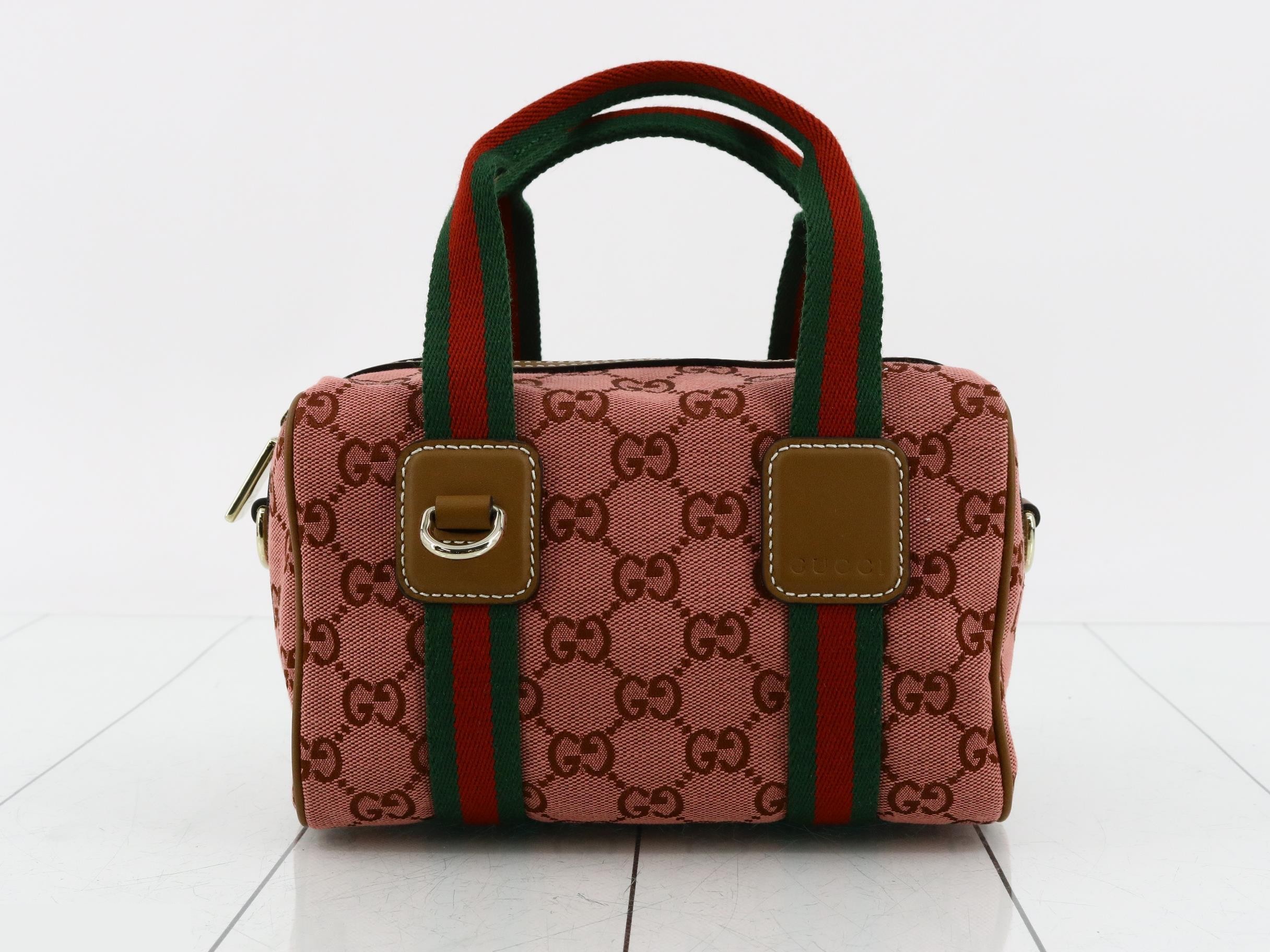 Unused 2-way Boston bag, GG canvas