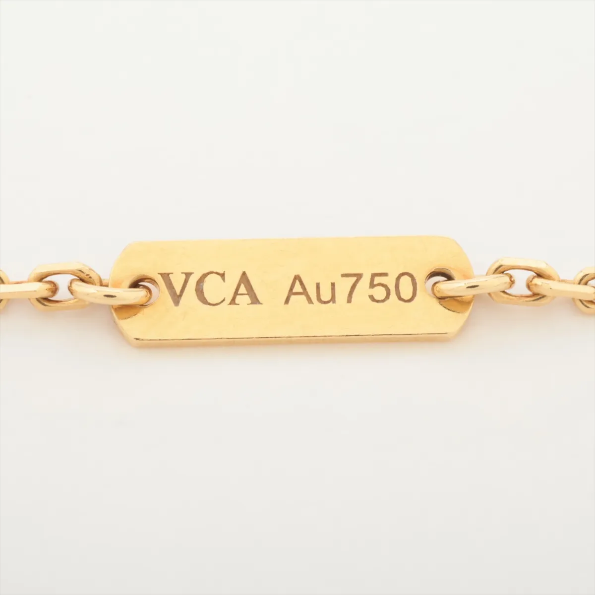 Vintage Alhambra Shell Necklace 750(YG) 5.1g JE693614 Shell — view 4