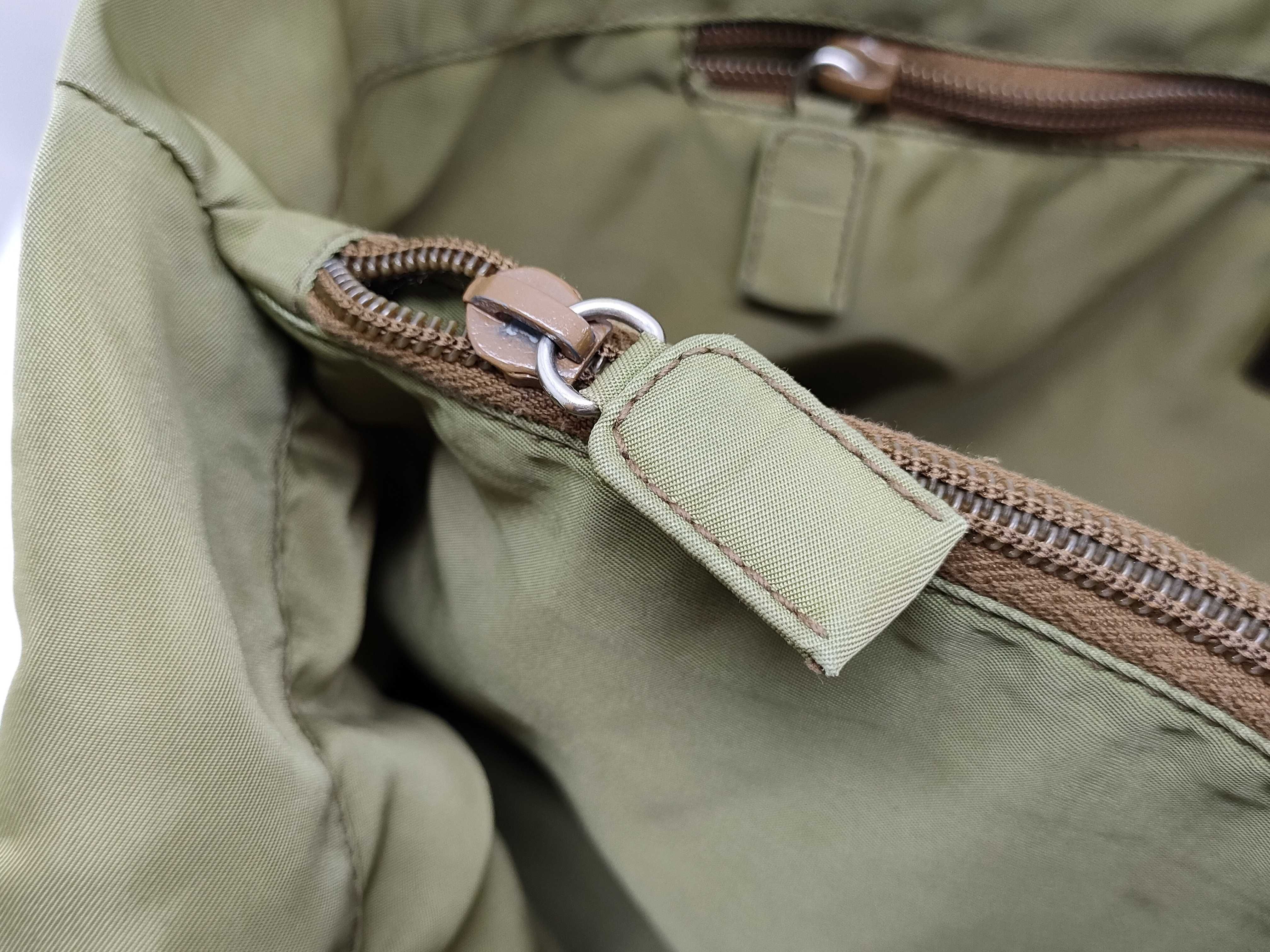 Nylon Tote Bag, Khaki Color — view 14