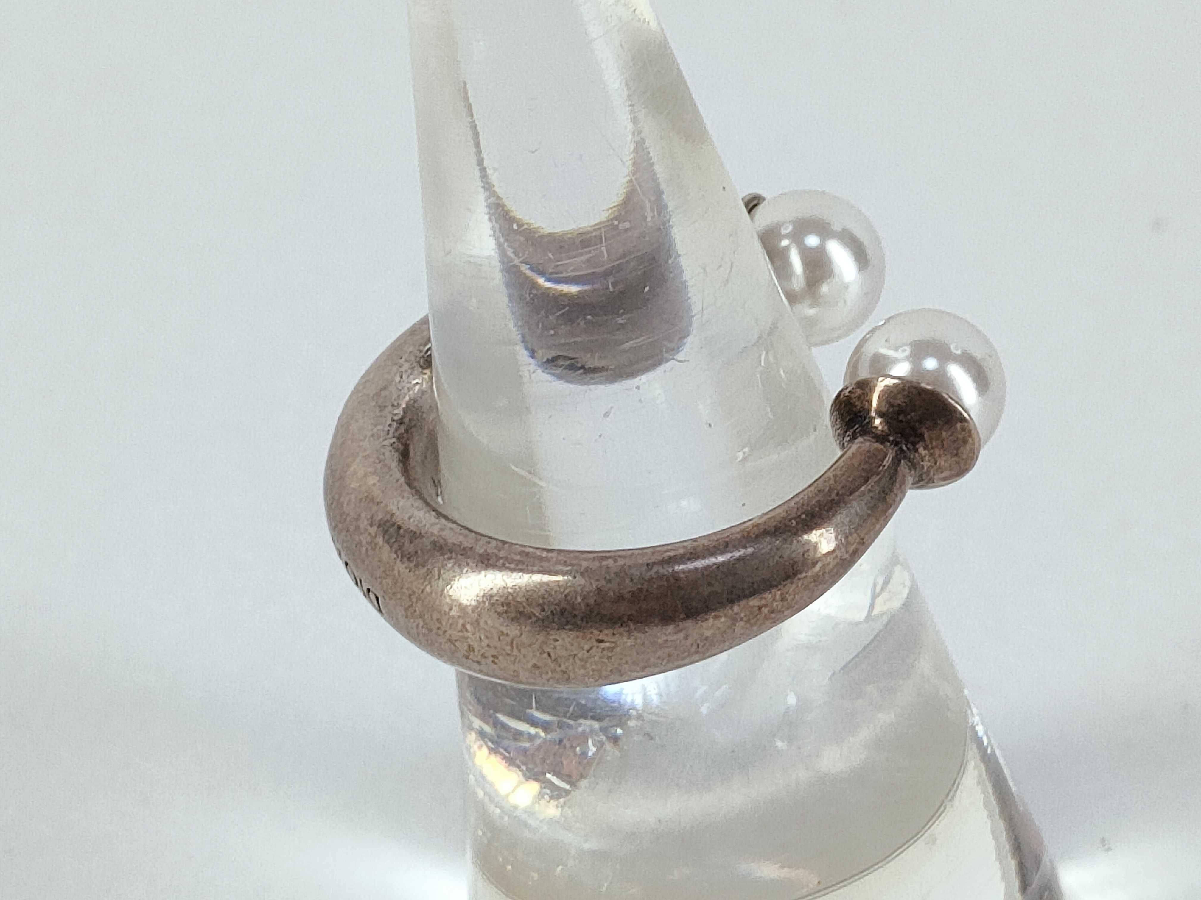 Tribal Pearl Ring, Size S — view 3
