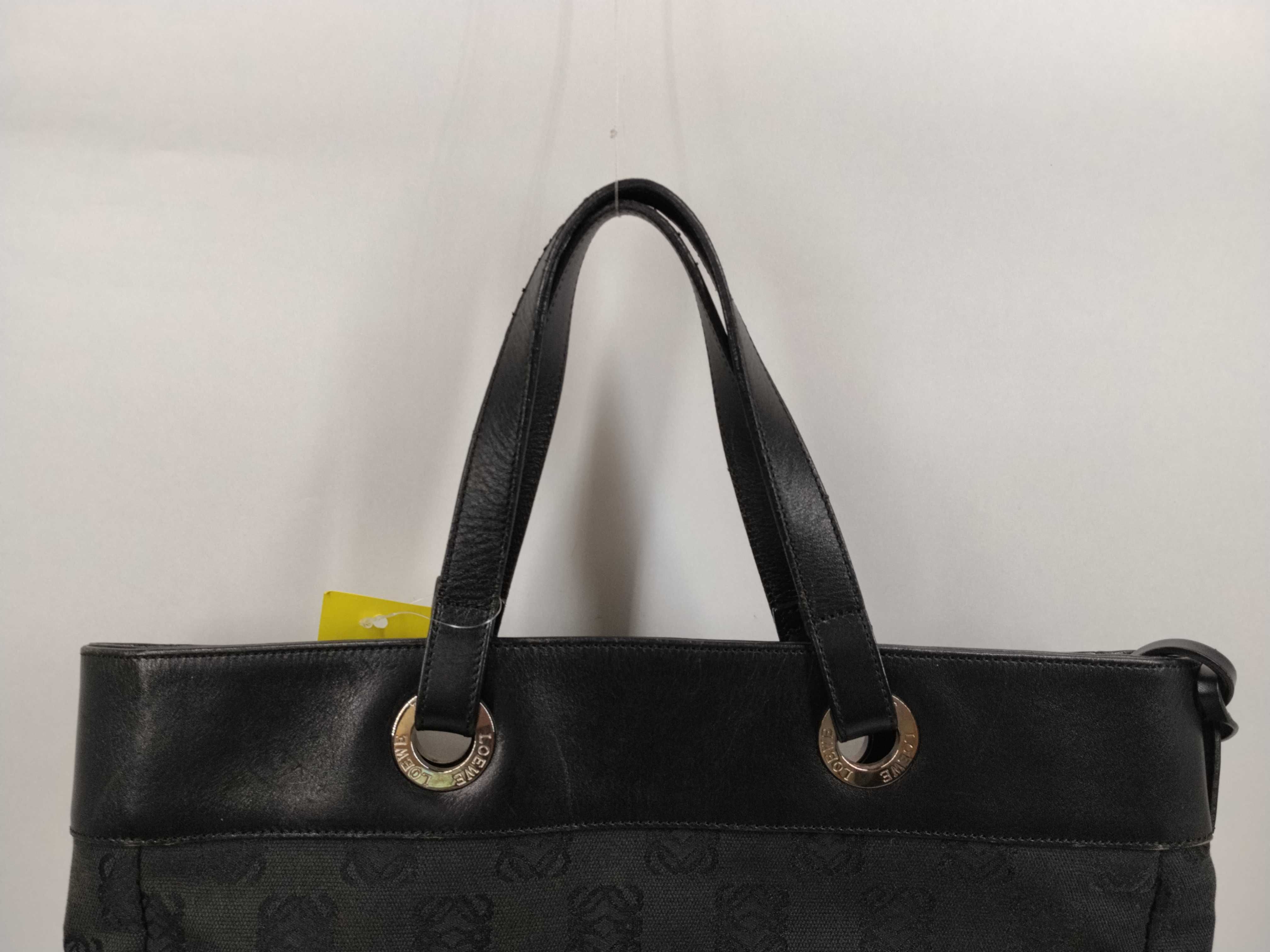 Anagram Tote Bag, Black Canvas x Tote Bag — view 4
