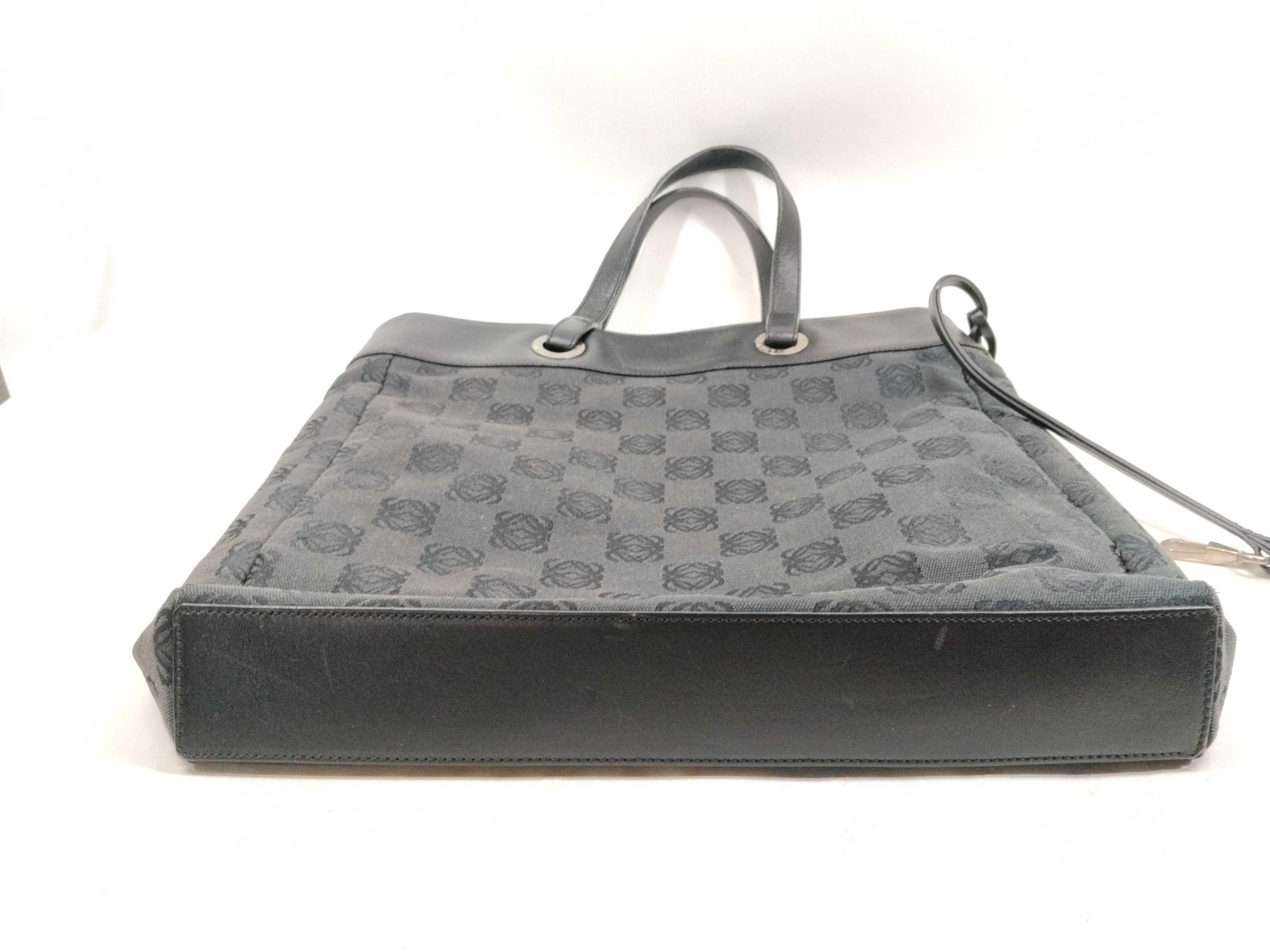 Anagram Tote Bag, Black Canvas x Tote Bag — view 8