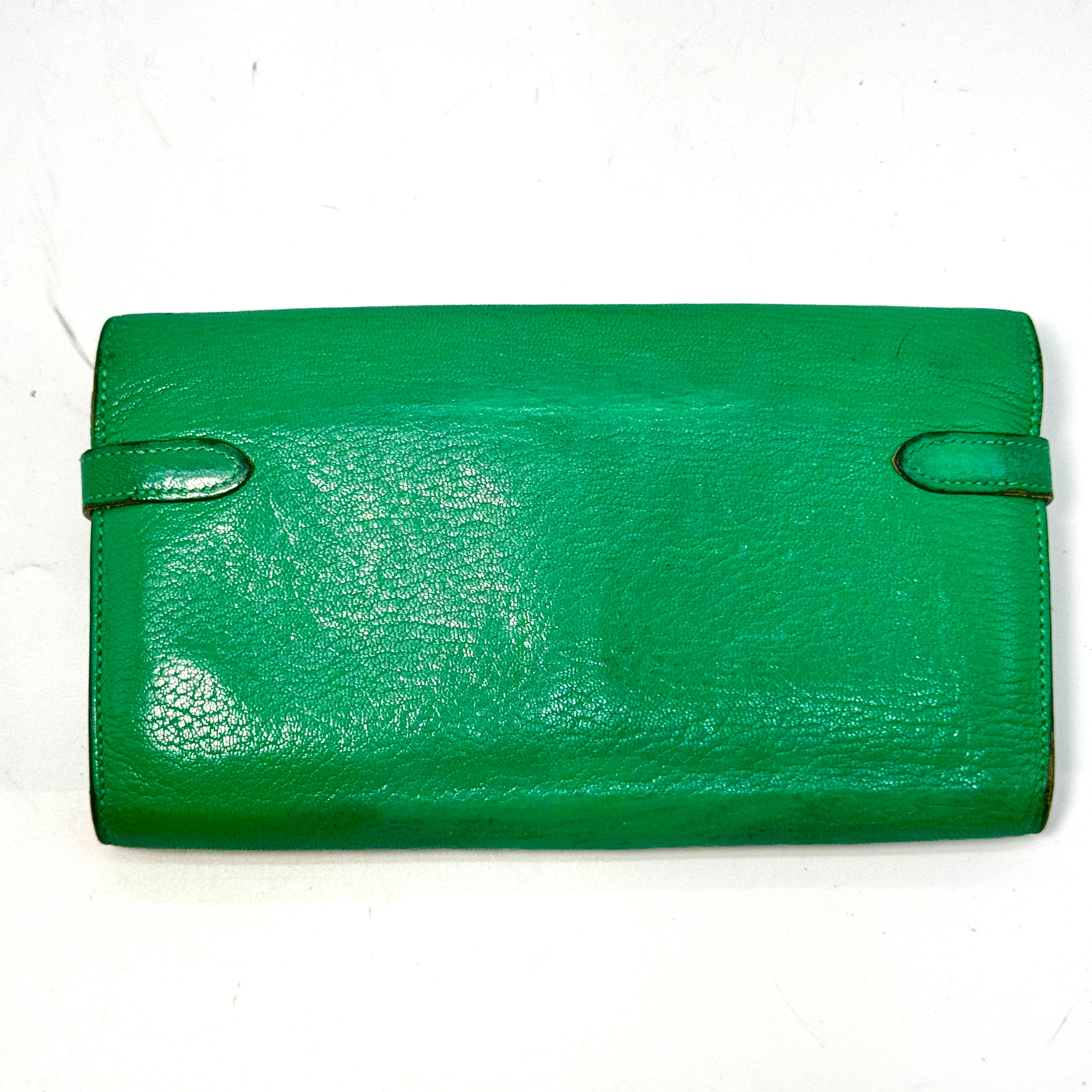Kelly Wallet Leather Wallet Green — view 2