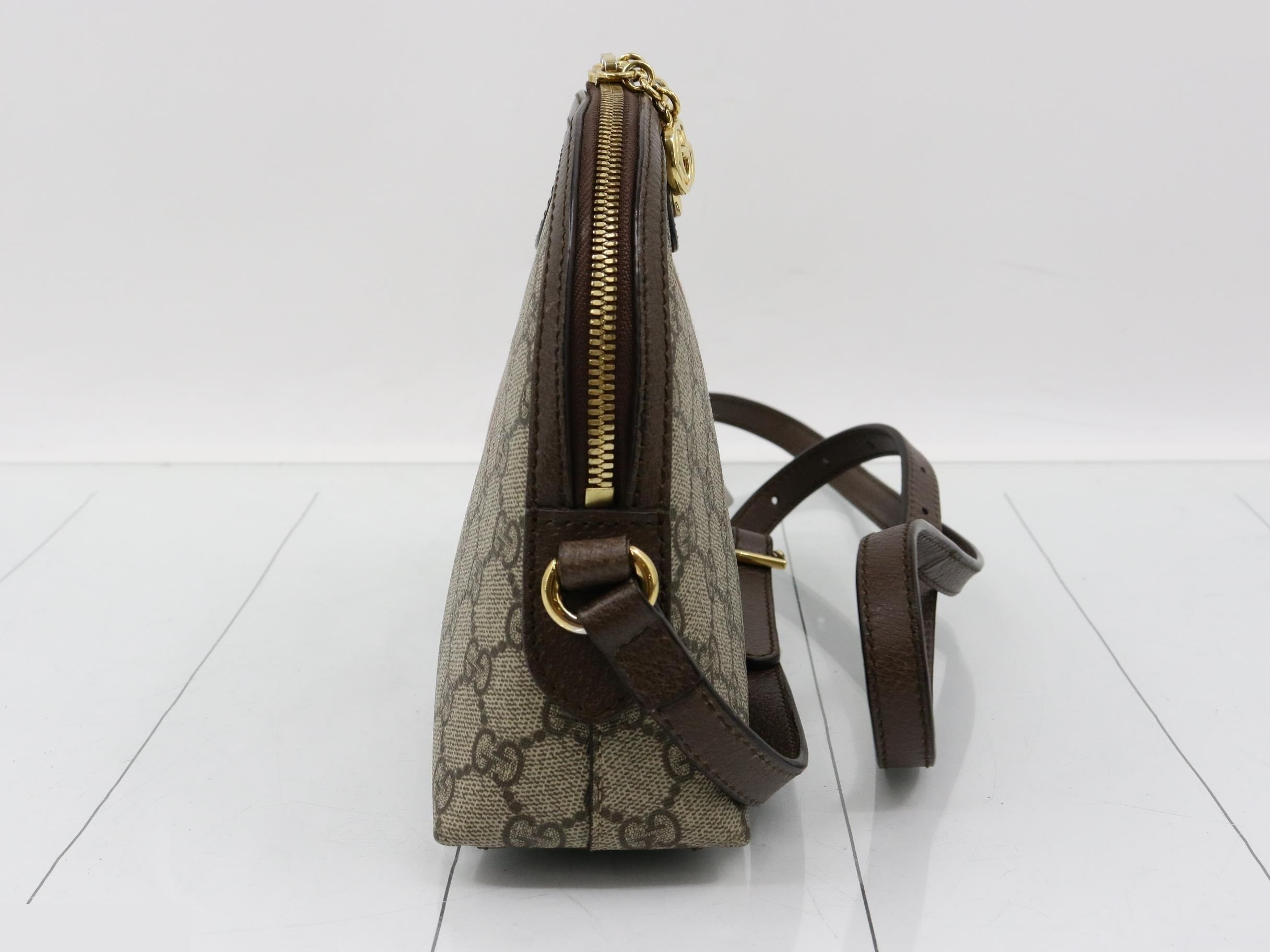Ophidia GG Supreme Leather Shoulder Bag — view 4