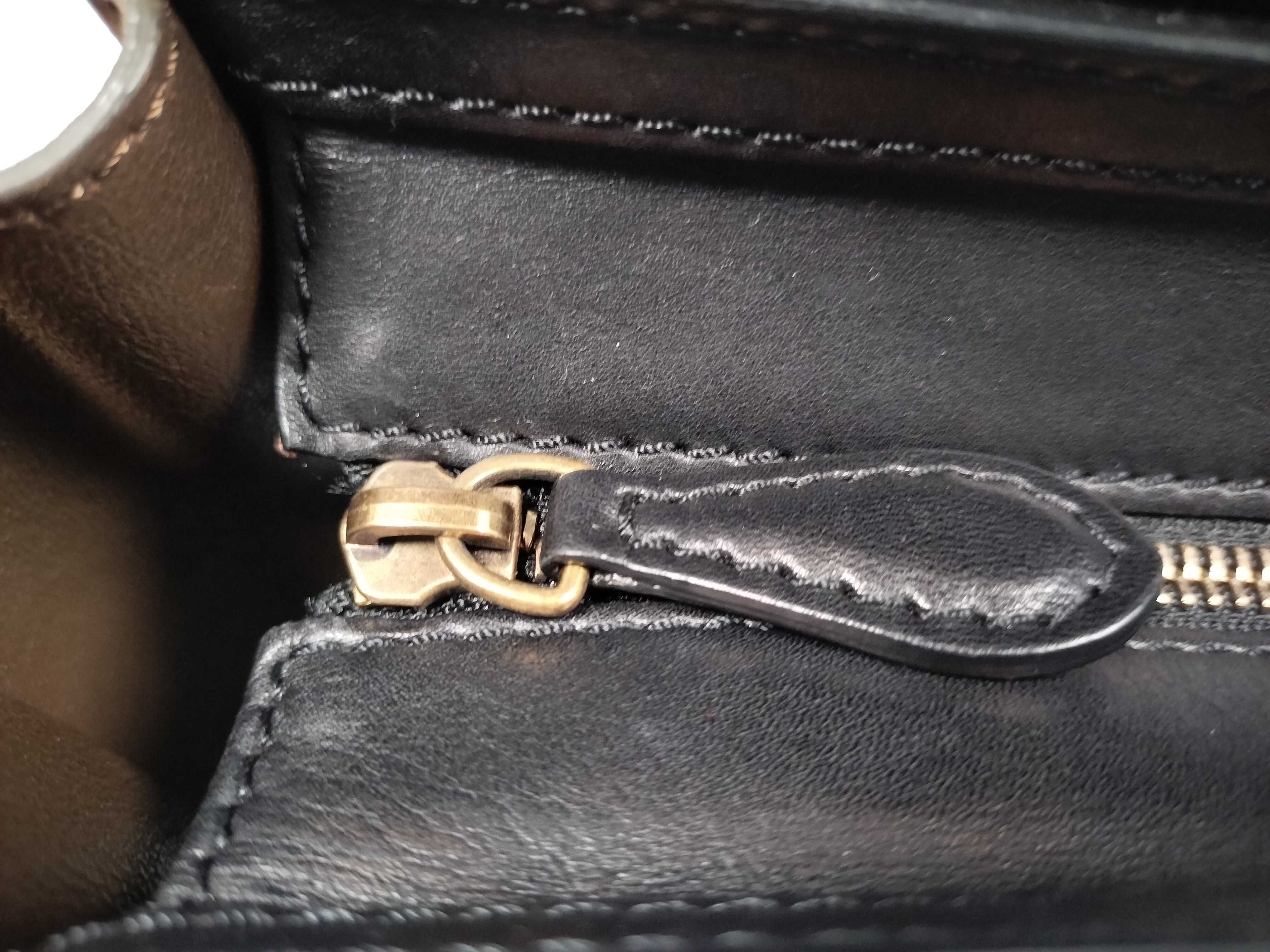 Nano Luggage 2-Way Shoulder Bag in Black, Blue, and Brown Suede — view 9