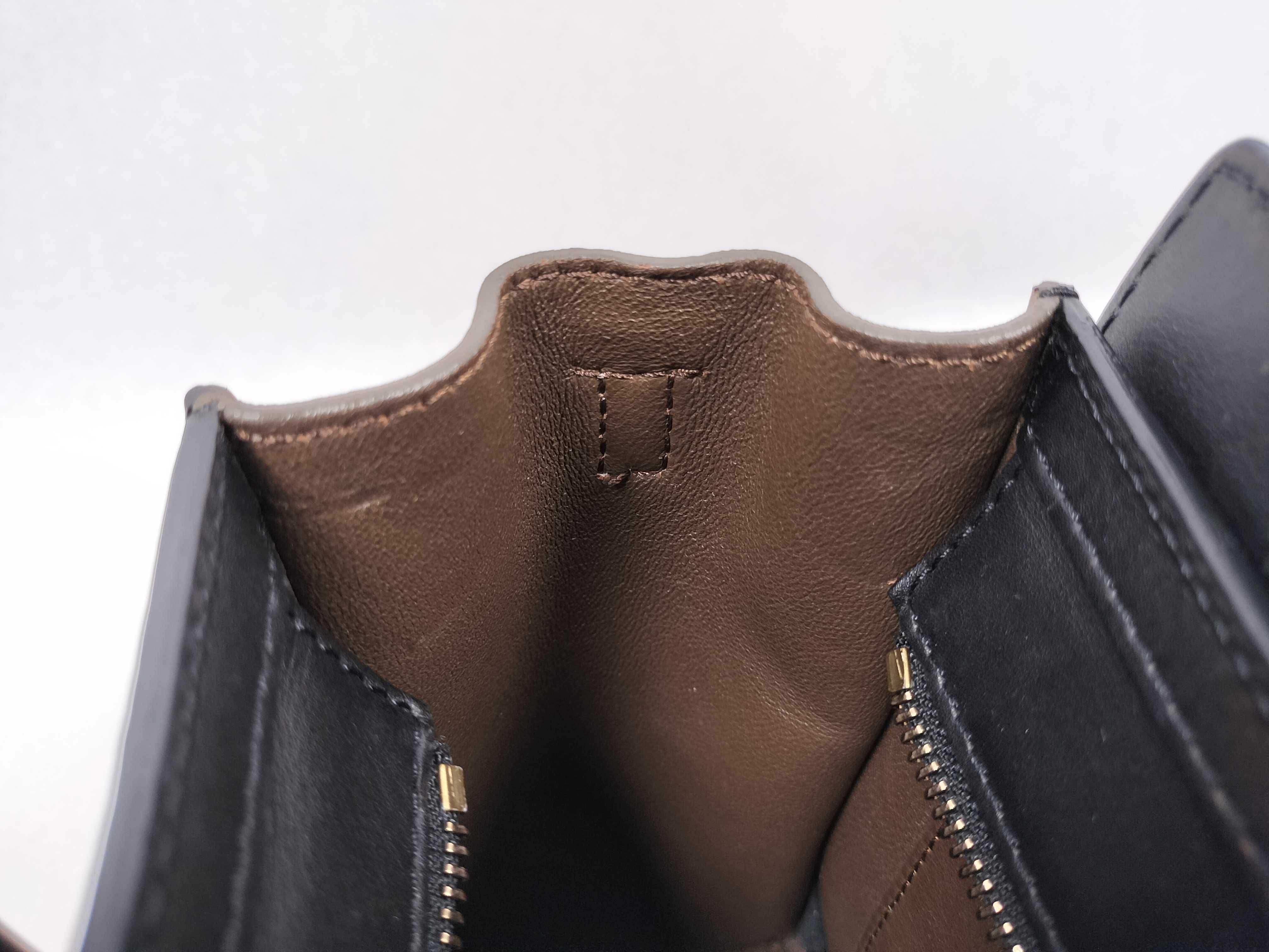 Nano Luggage 2-Way Shoulder Bag in Black, Blue, and Brown Suede — view 10