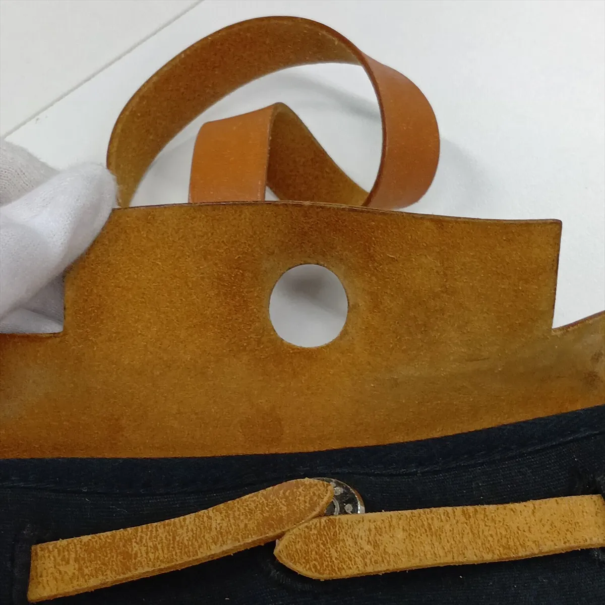 Herbag TPM Toile Officier x Vache Hunter Black x Brown Silver Hardware H:2004 — view 11