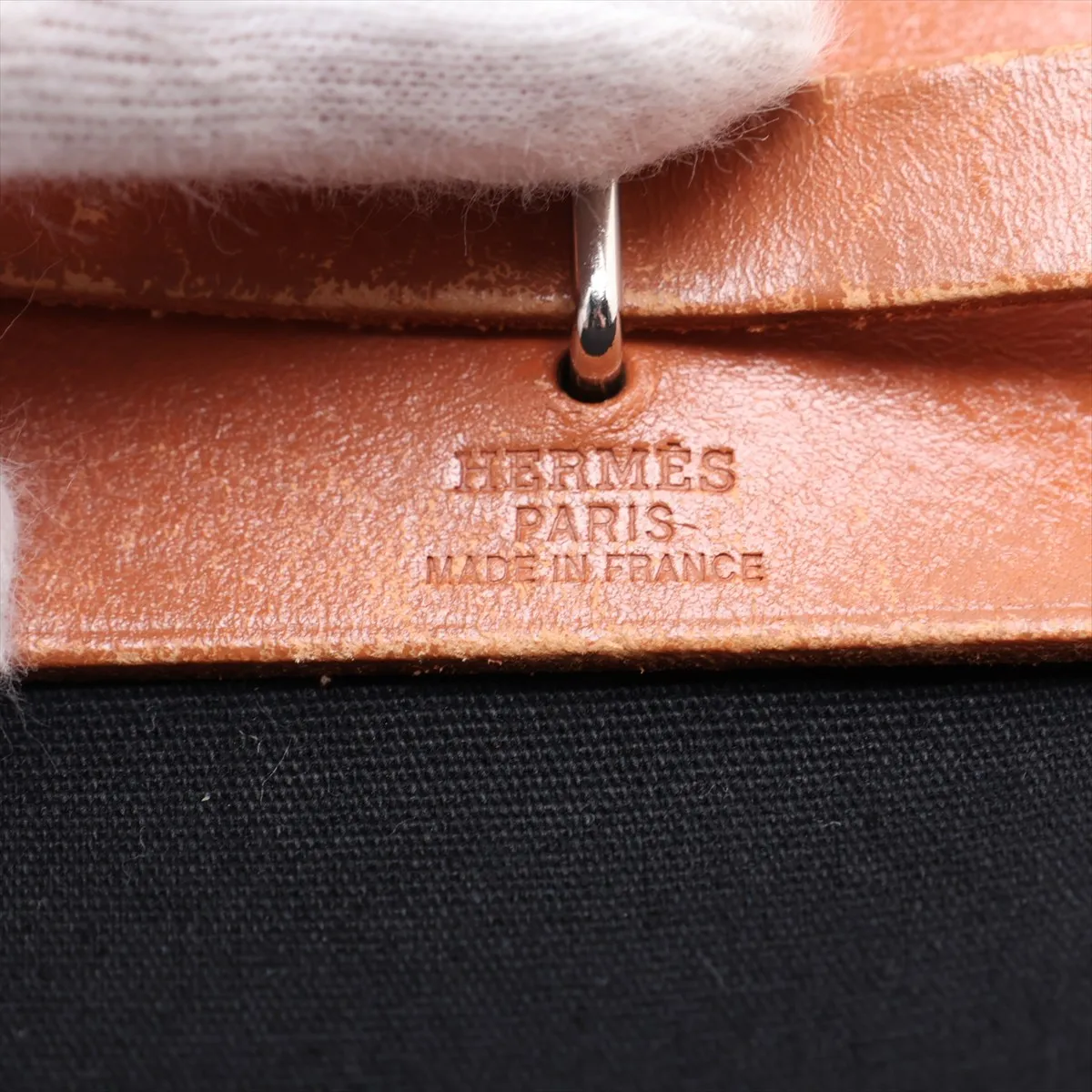 Herbag TPM Toile Officier x Vache Hunter Black x Brown Silver Hardware H:2004 — view 8