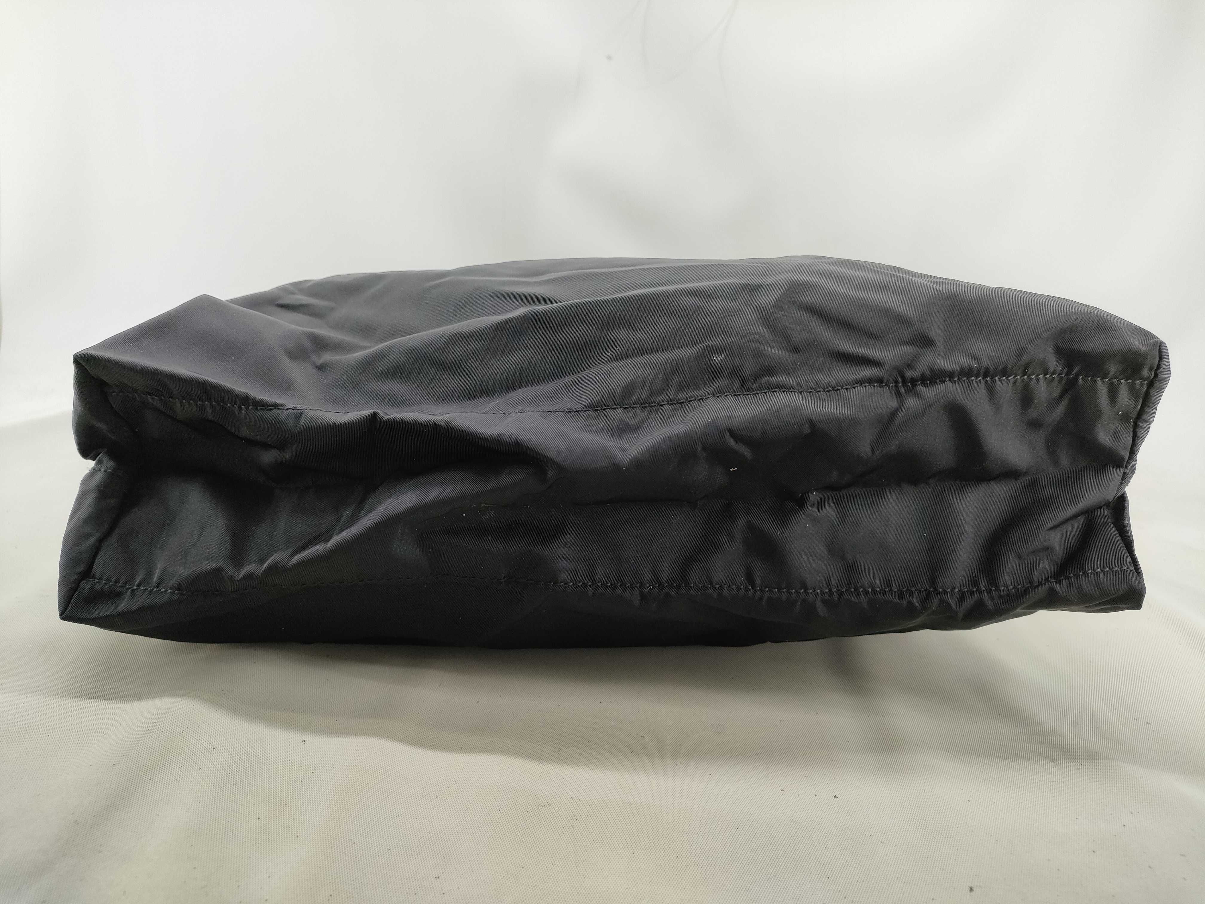 nylon bag, Prada Tessuto handbag, black tote bag — view 3