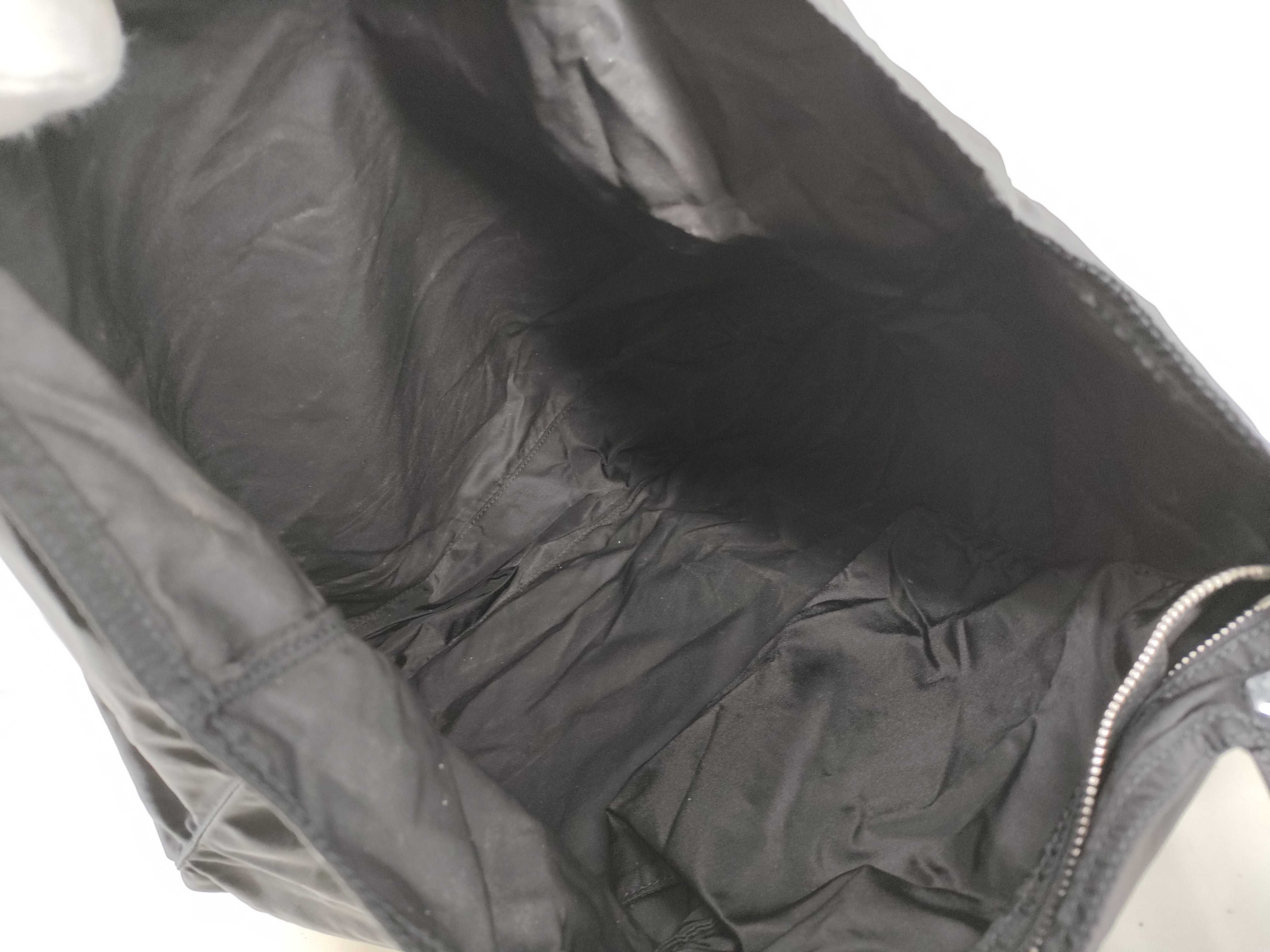 nylon bag, Prada Tessuto handbag, black tote bag — view 8