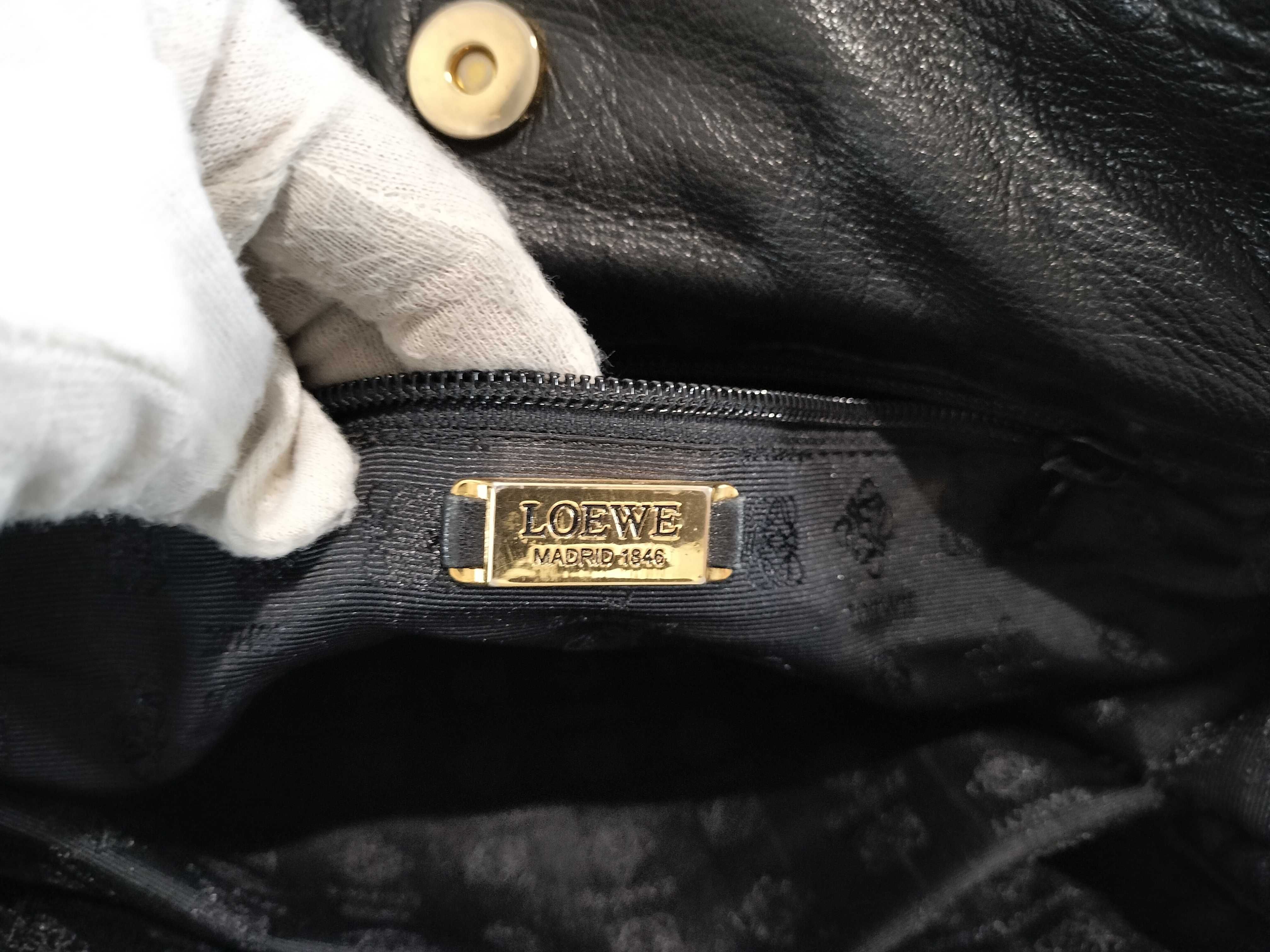 Anagram Nappa Leather Drawstring Shoulder Bag — view 11