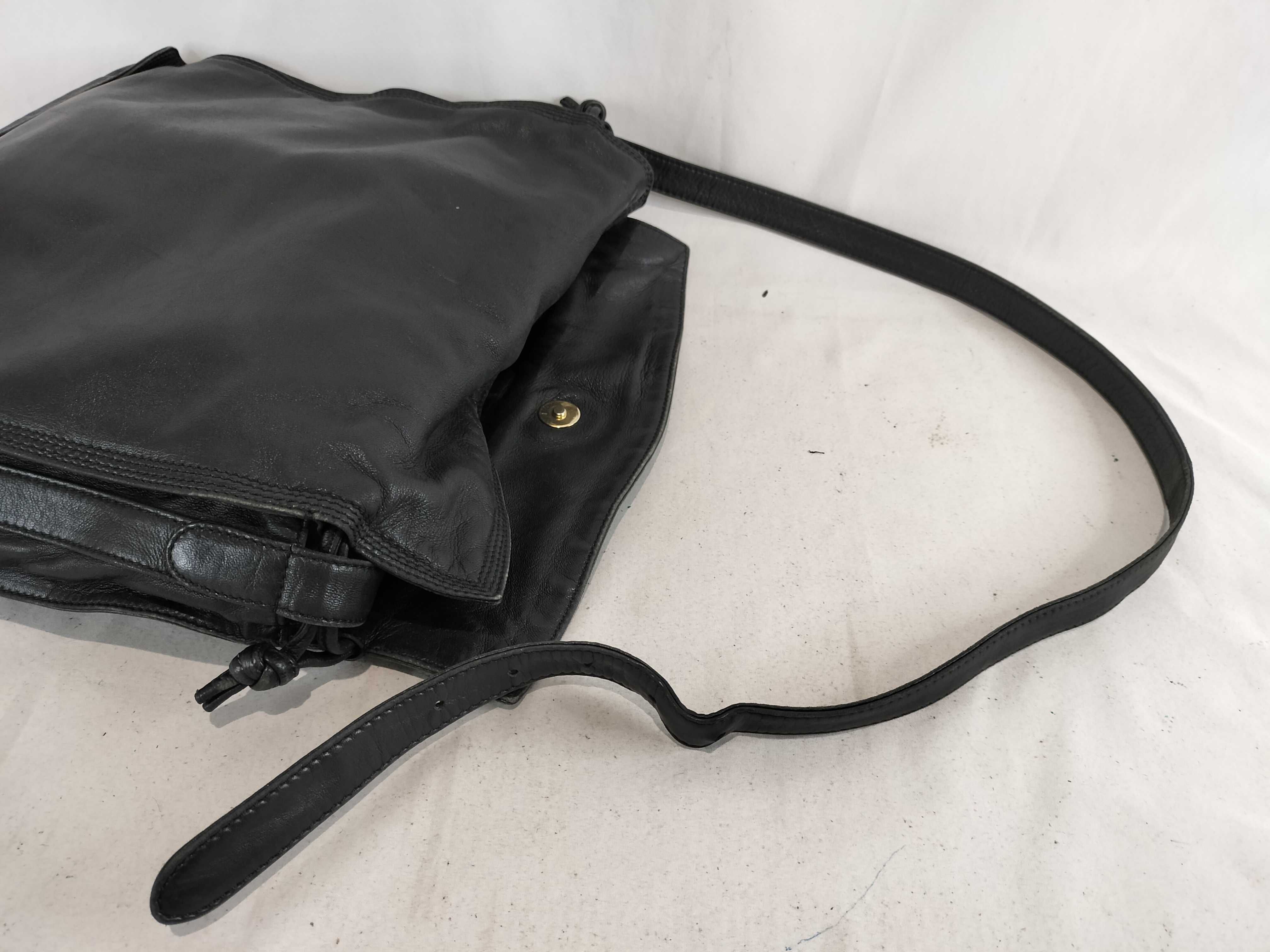 Anagram Nappa Leather Drawstring Shoulder Bag — view 4