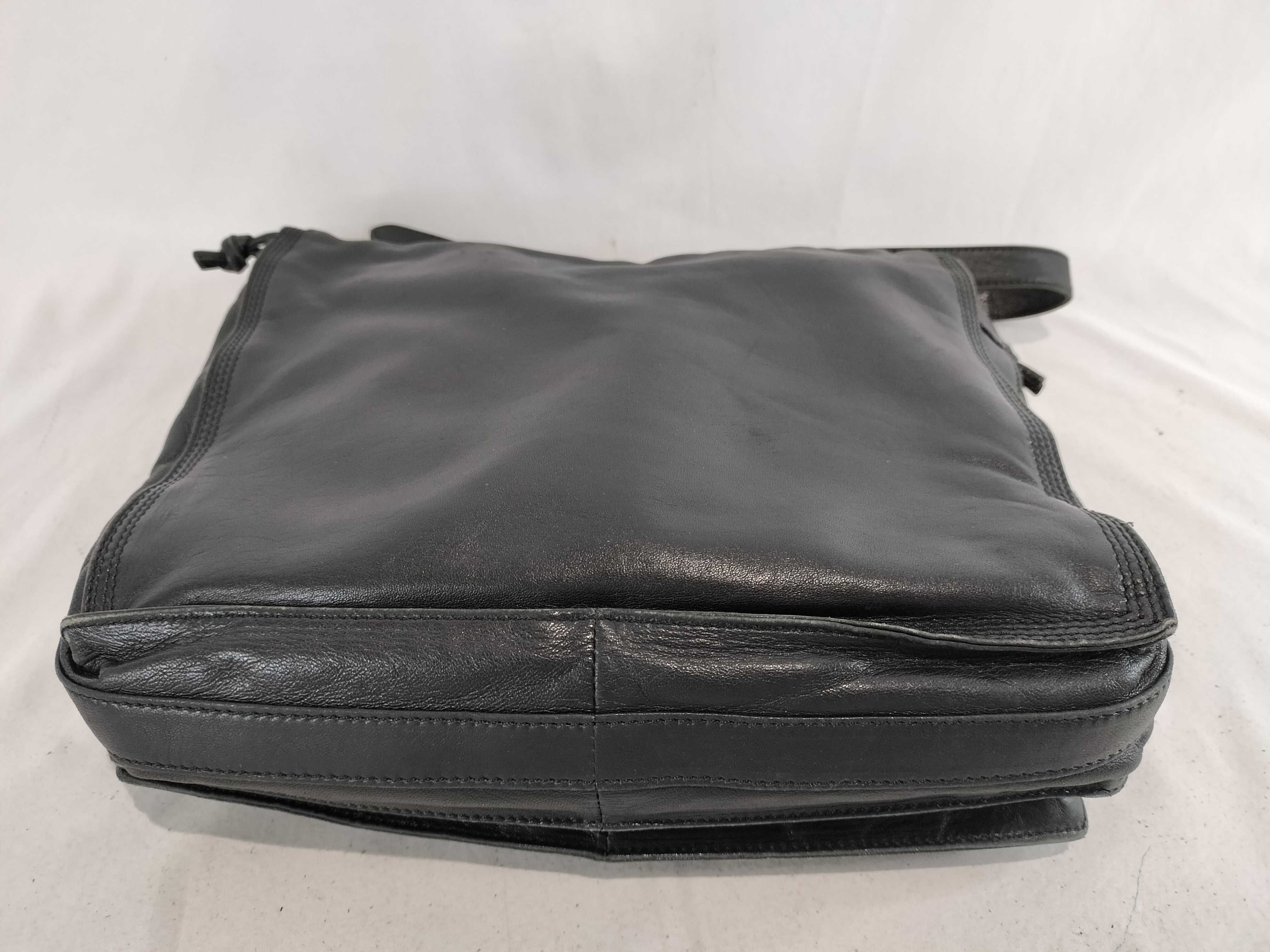 Anagram Nappa Leather Drawstring Shoulder Bag — view 8