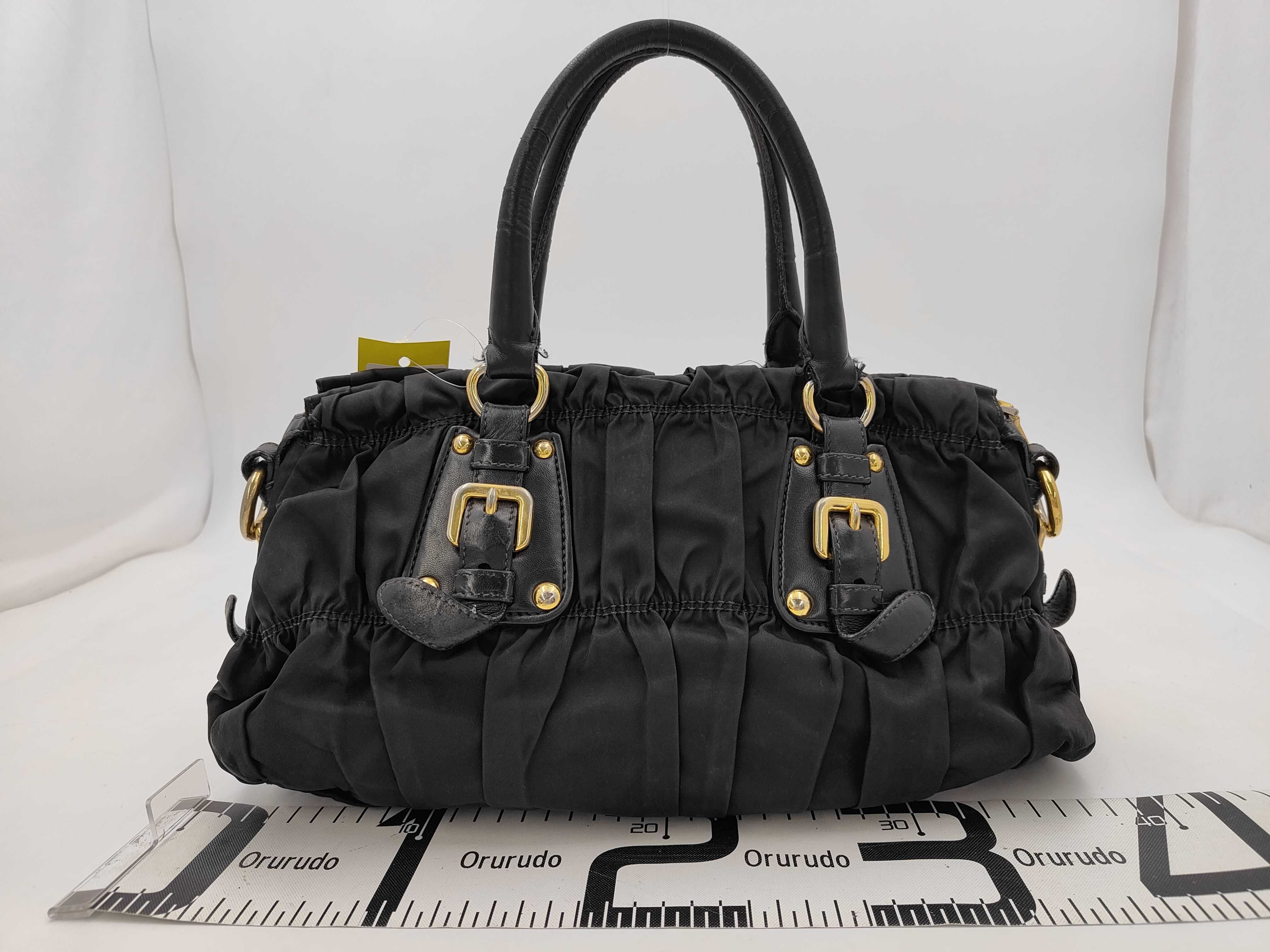 Nylon Gathered 2-Way Handbag — view 2