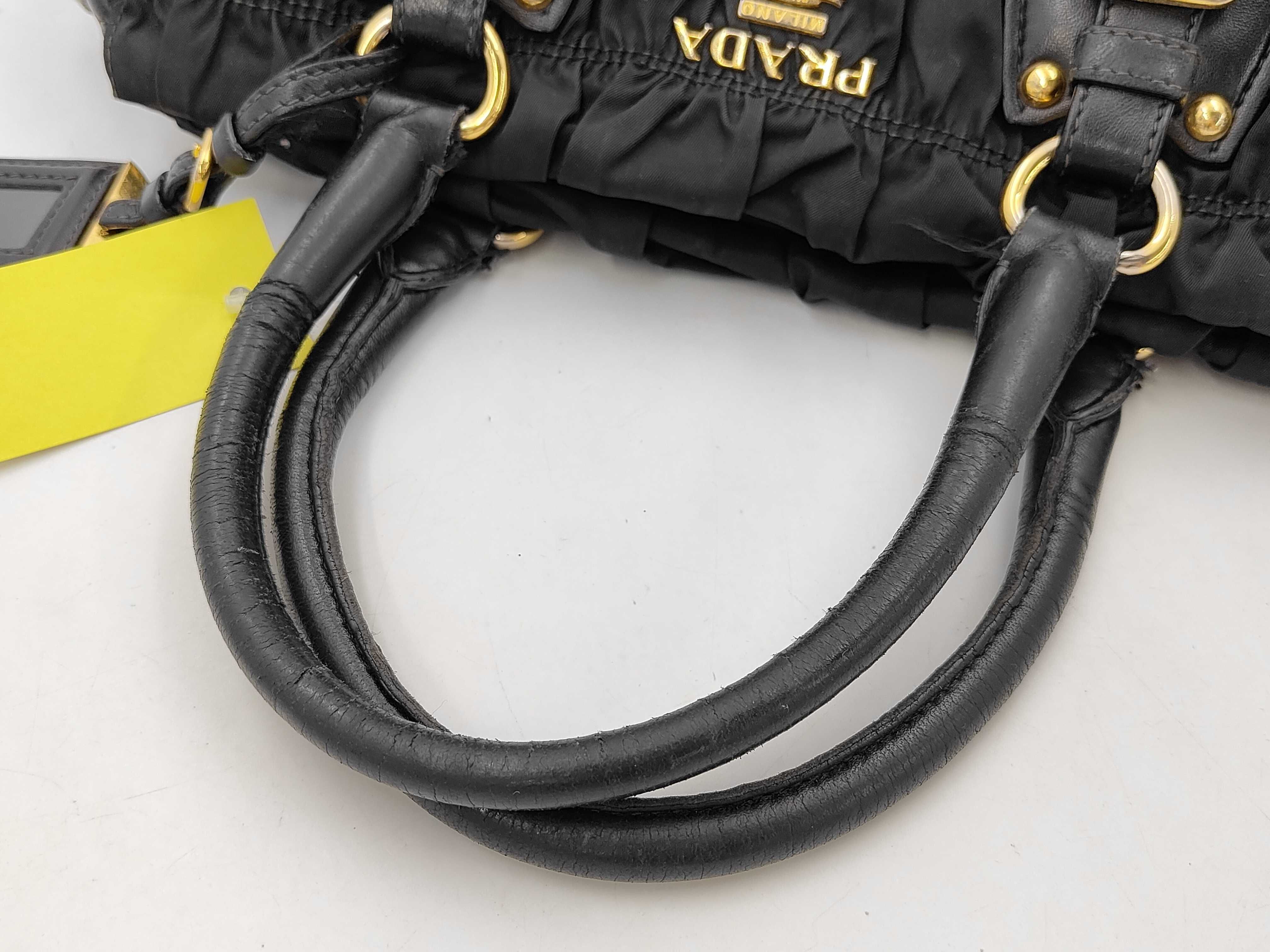Nylon Gathered 2-Way Handbag — view 3