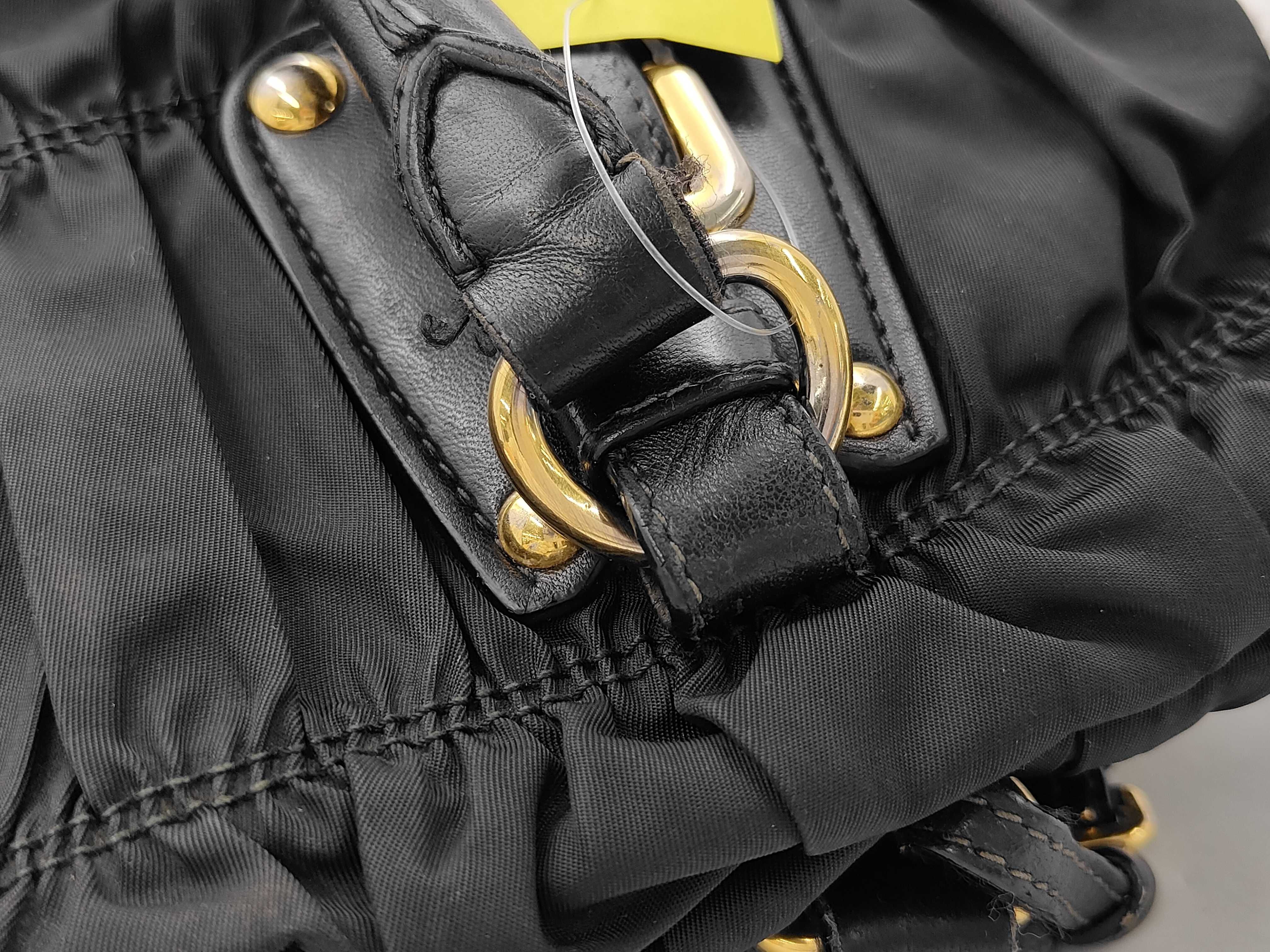 Nylon Gathered 2-Way Handbag — view 5