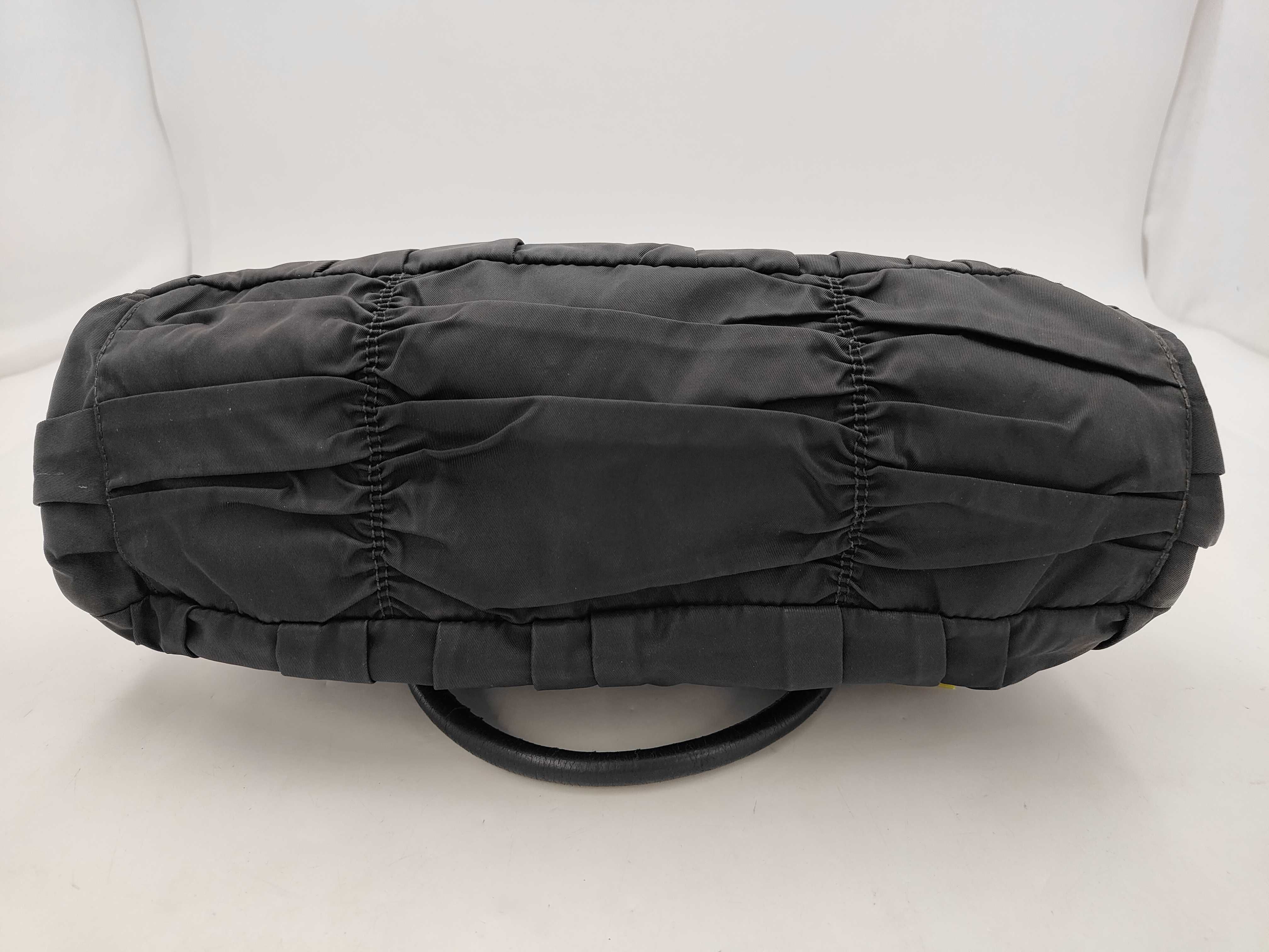 Nylon Gathered 2-Way Handbag — view 7