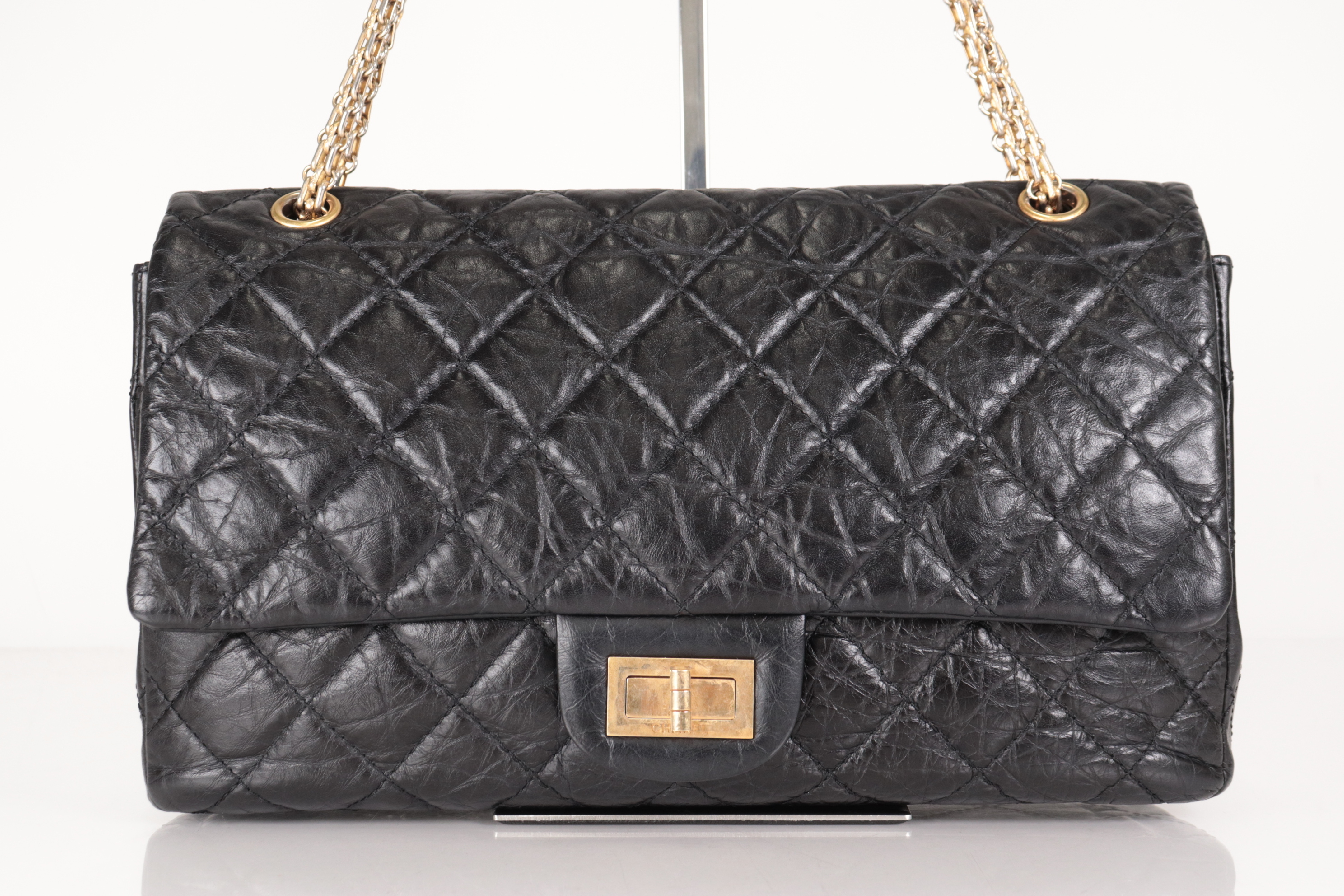 Double Flap Leather 2.55 Chain Shoulder Bag (Serial Number 14) — view 2