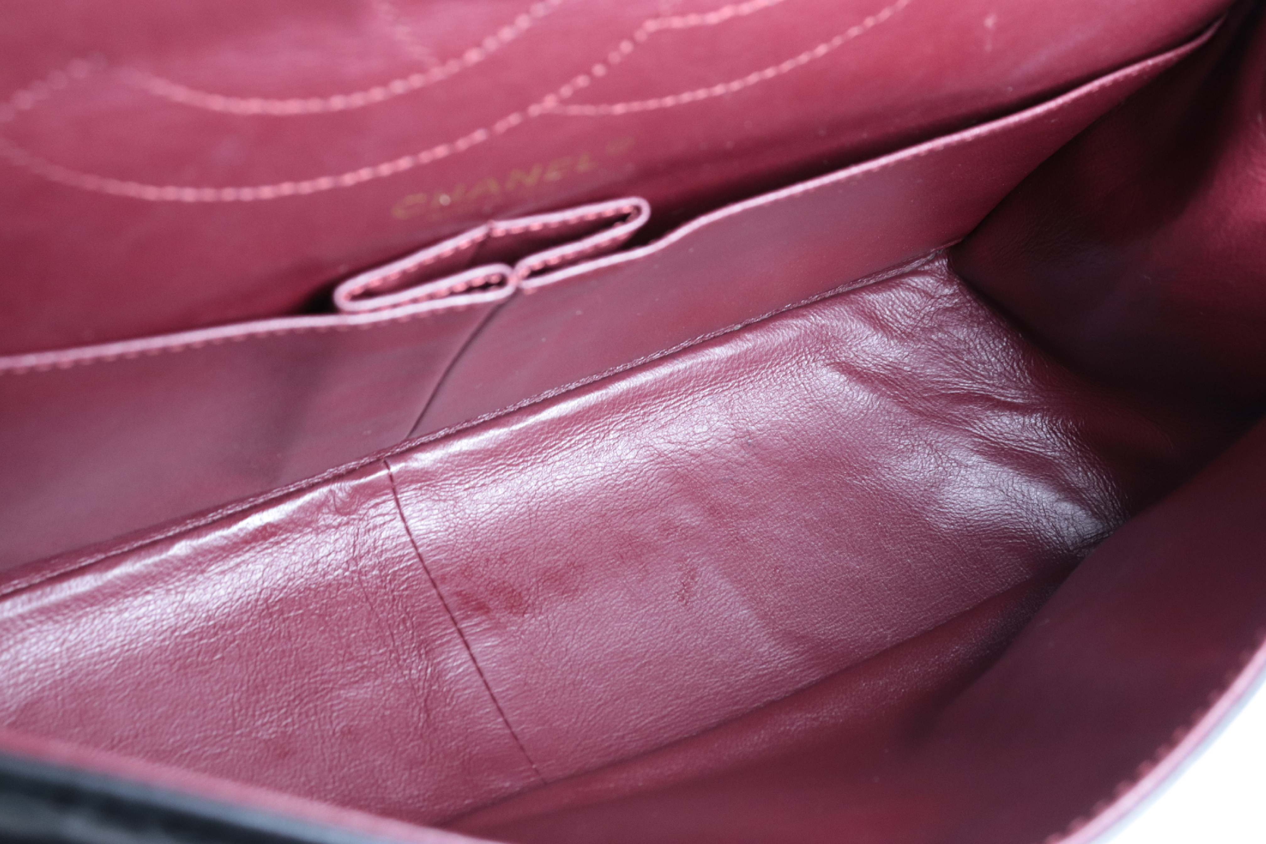 Double Flap Leather 2.55 Chain Shoulder Bag (Serial Number 14) — view 11
