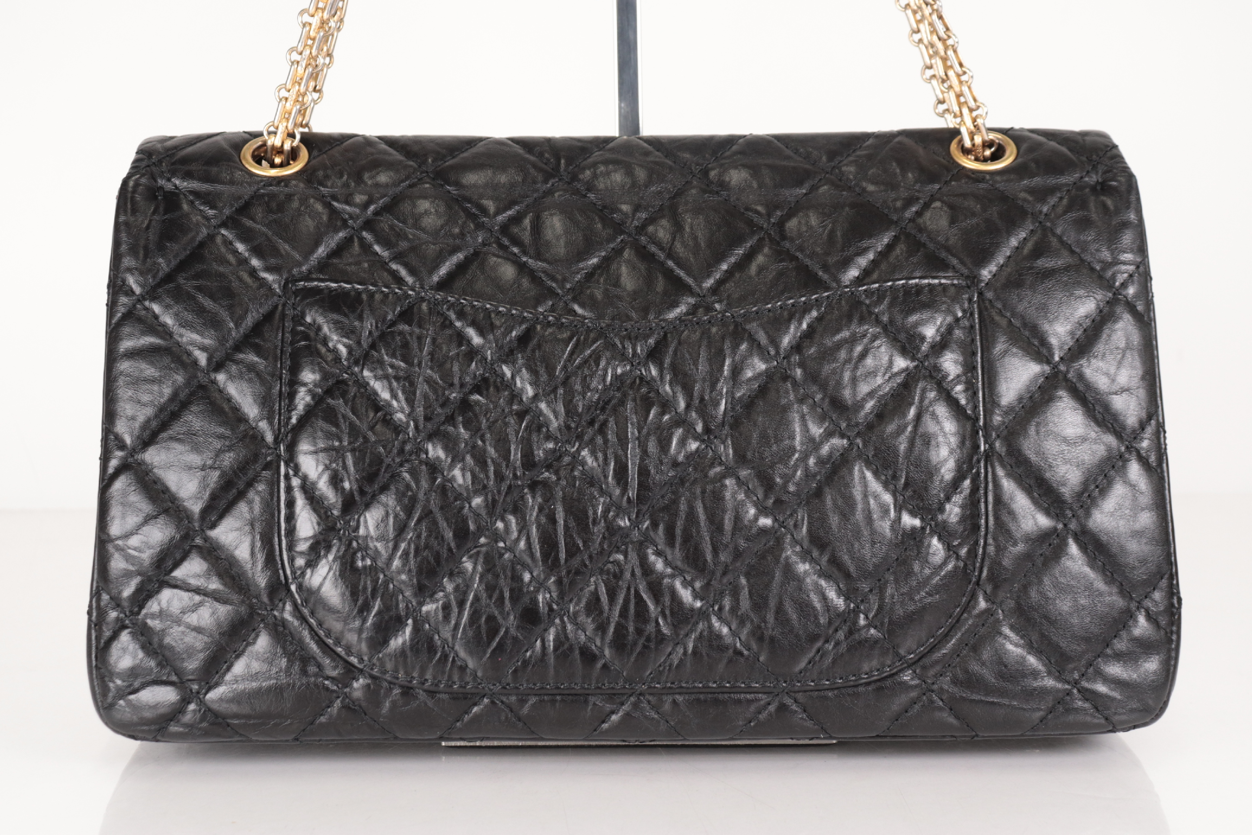 Double Flap Leather 2.55 Chain Shoulder Bag (Serial Number 14) — view 3