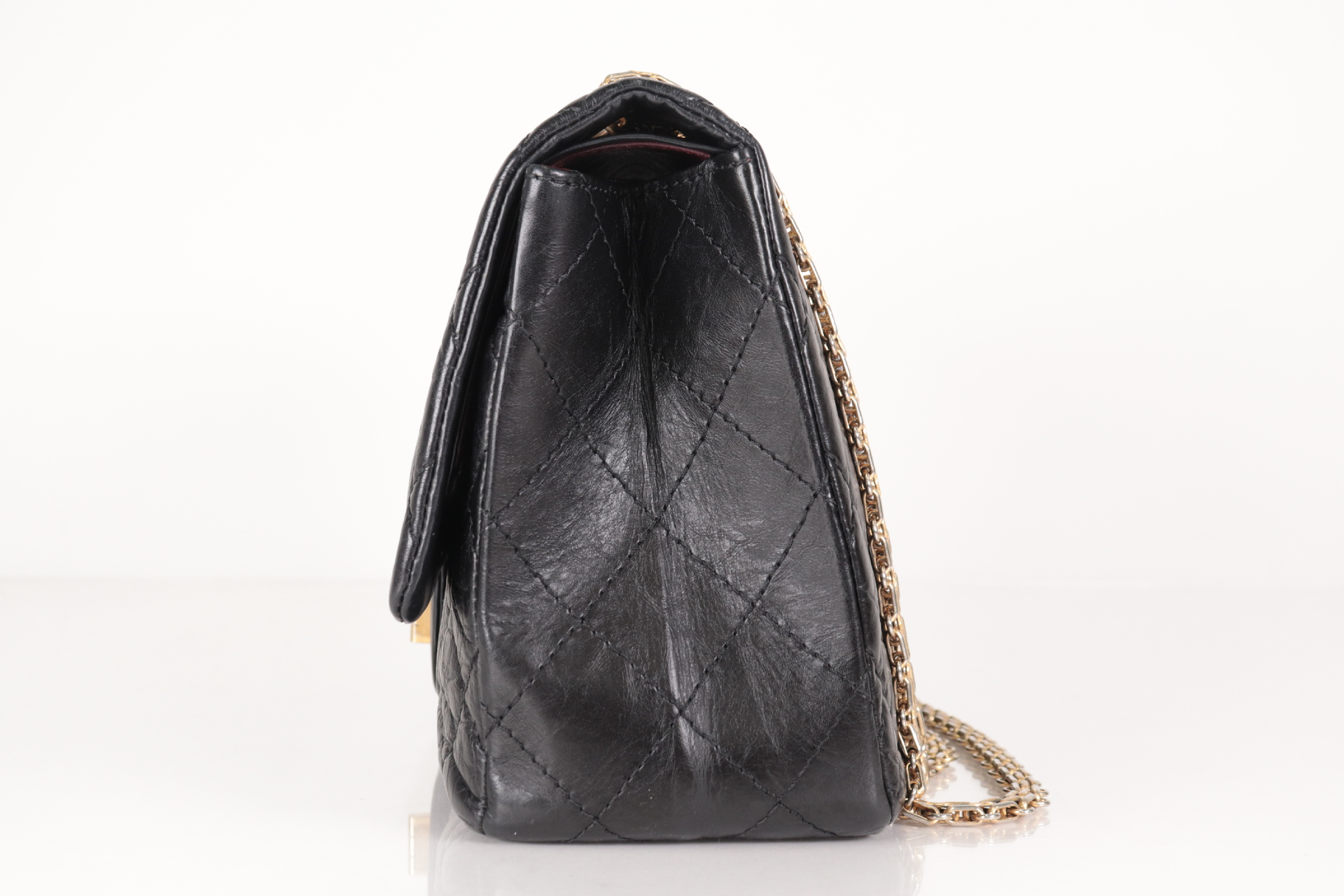 Double Flap Leather 2.55 Chain Shoulder Bag (Serial Number 14) — view 4