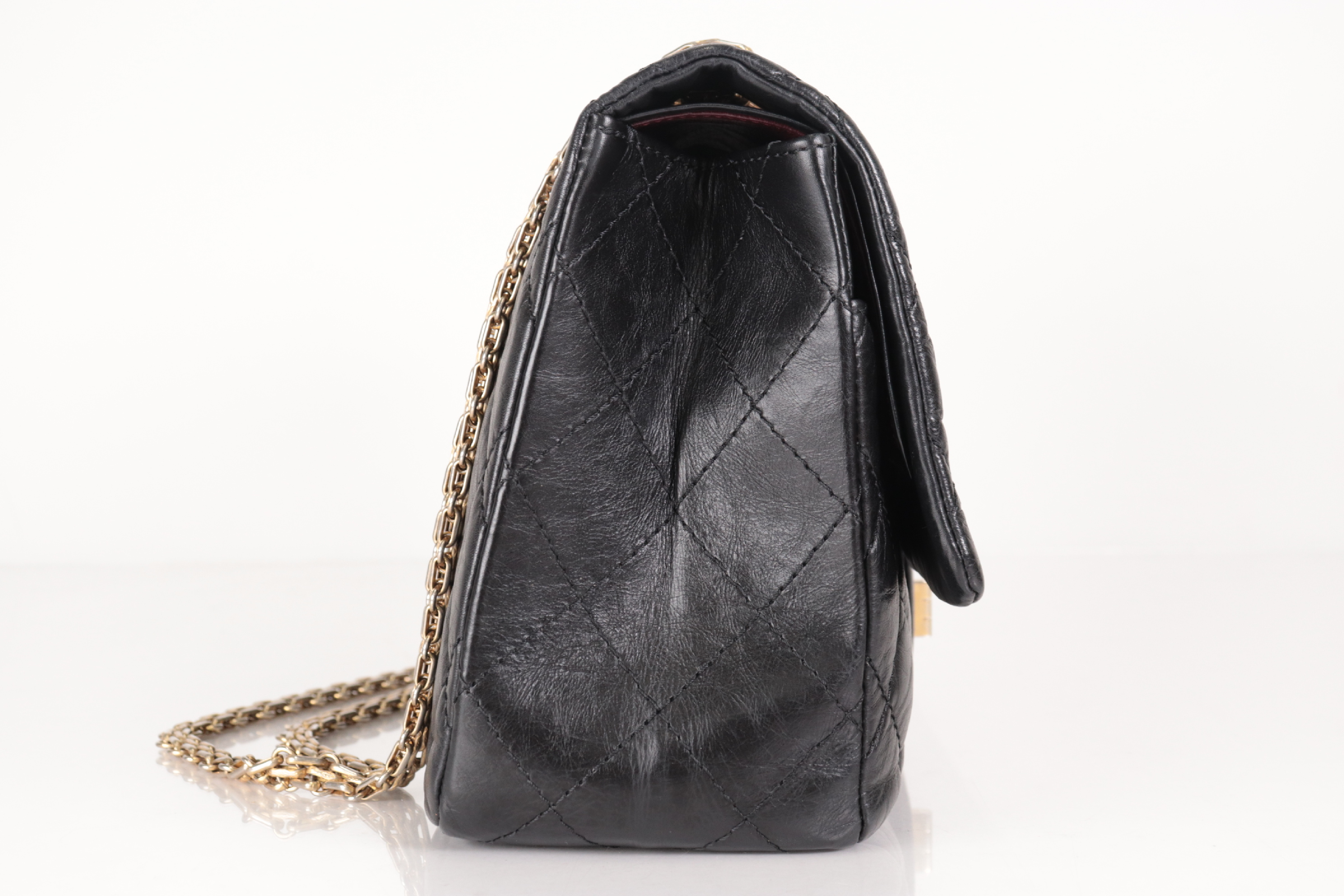 Double Flap Leather 2.55 Chain Shoulder Bag (Serial Number 14) — view 5