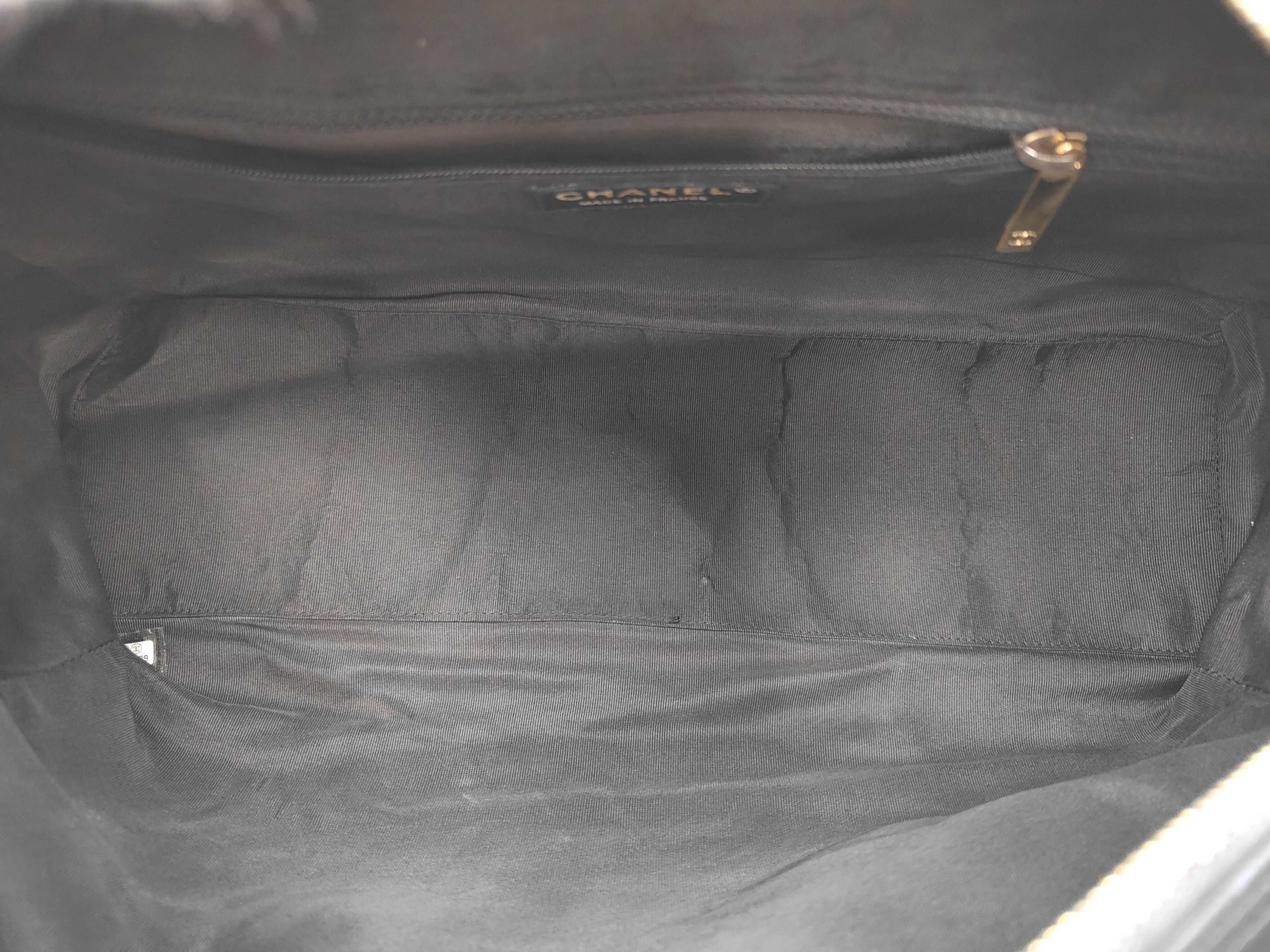 Matelassé Coco Mark Boston Bowling Handbag, Caviar Leather, Coco Mark, Serial Number 8, Handbag — view 10