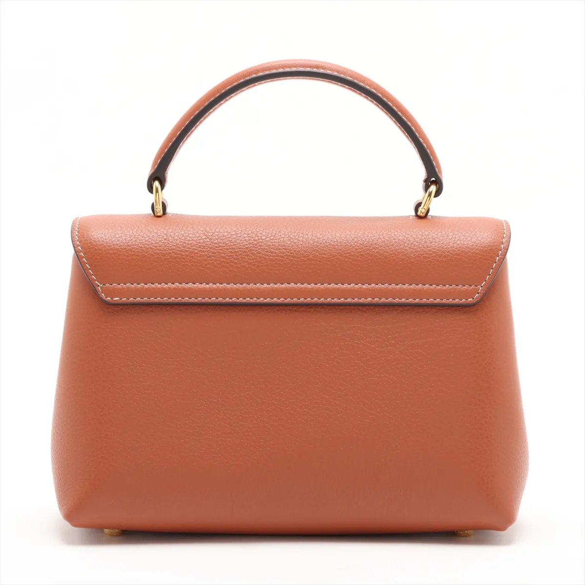 Triomphe Teen Nino Leather 2-Way Handbag, Brown — view 2
