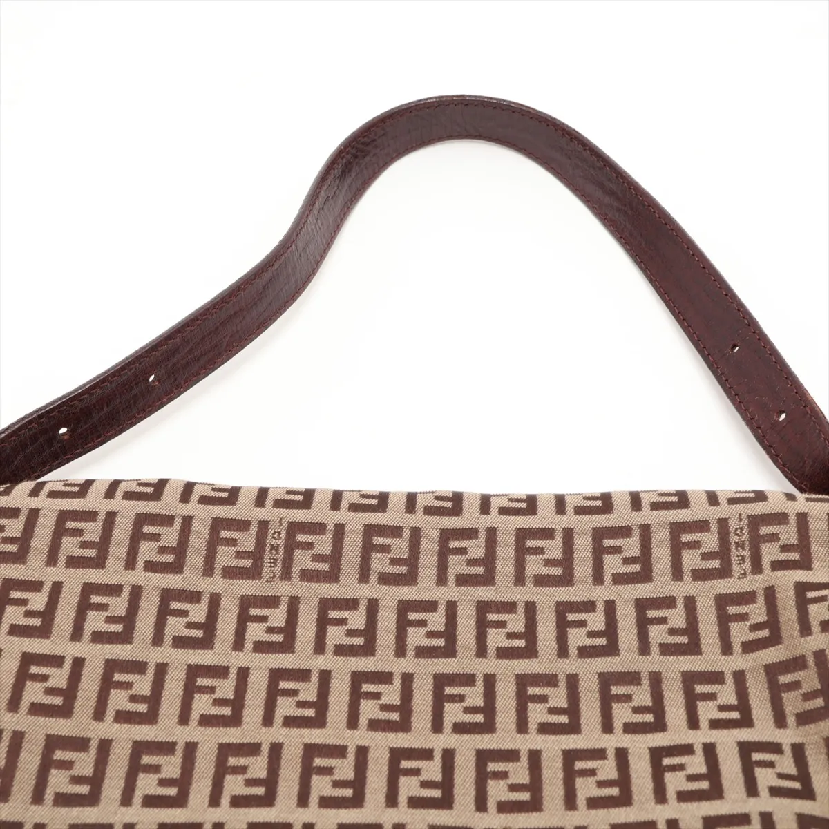Zucchino 8BR003 Canvas x Leather Shoulder Bag Brown — view 6