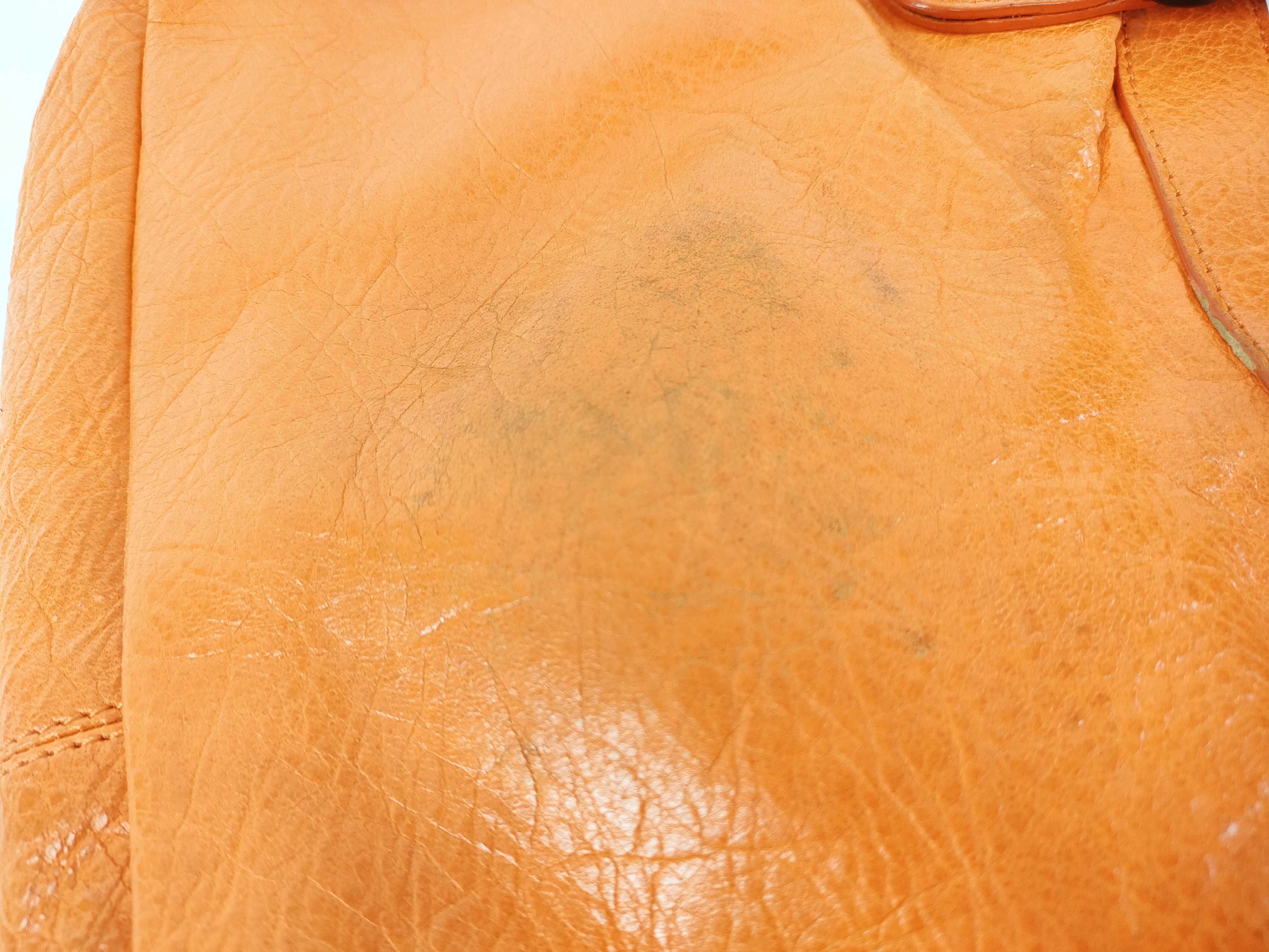 The First - Balenciaga The First Leather 2-Way Handbag, Orange, 103208, with Mirror — view 15