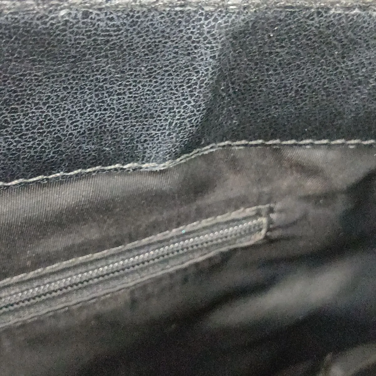 Oblique Canvas x Leather Handbag, Black — view 13